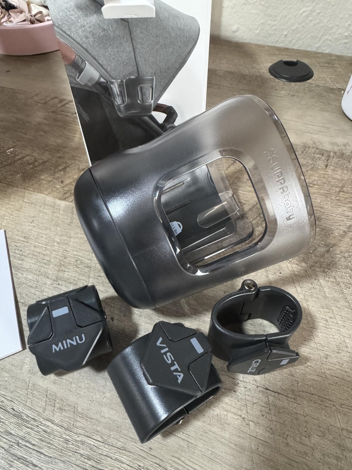UPPAbaby Cup Holder for Vista, Cruz, Minu Strollers - Quick Attachment - BPA Free + Dishwasher Safe customer photo 2