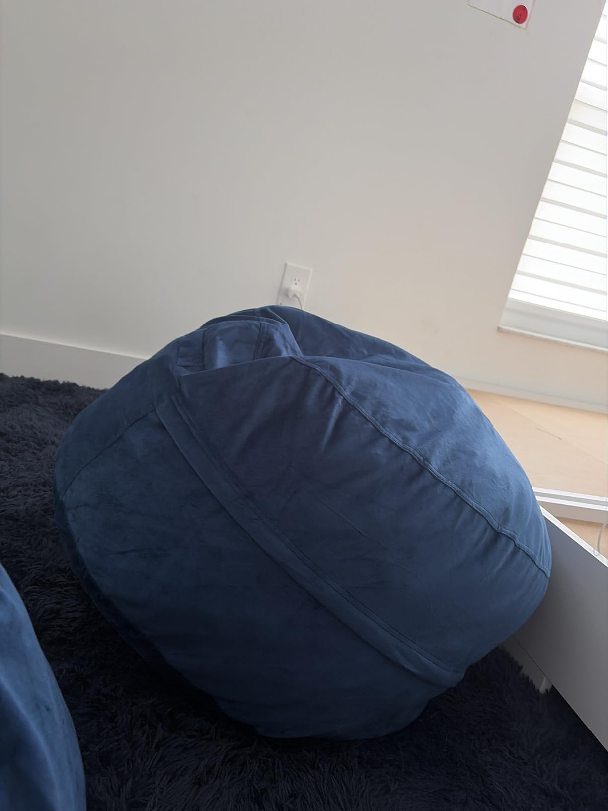 Hobestluk Bean Bag Chairs 2.5FT Bean Bag Chair with Memory Foam Filled & Machine Washable Cover, Beanbag Chair, Small Bean Bag Chairs for Playroom, Living Room, Bedroom customer photo 2