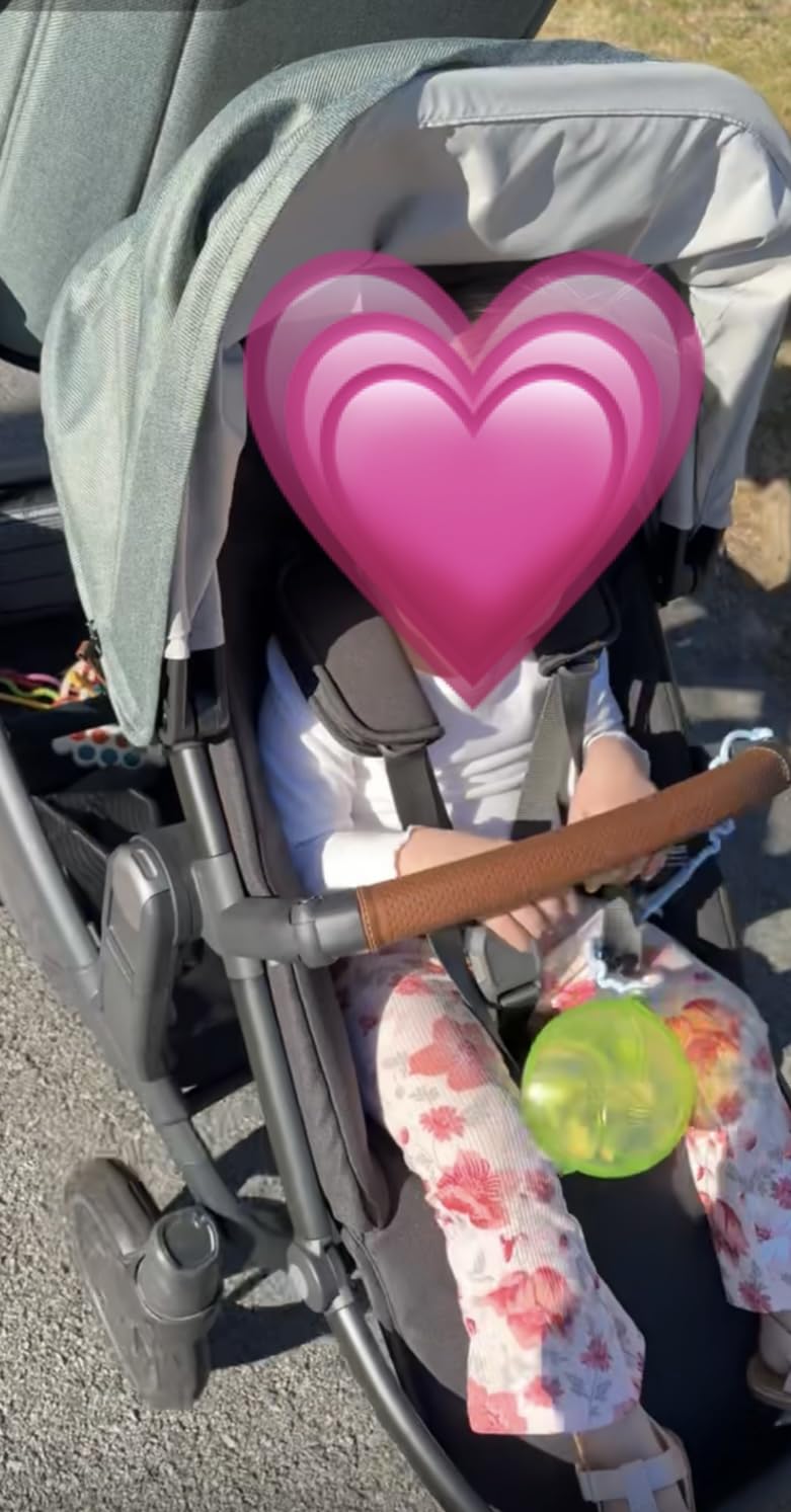 UPPAbaby RumbleSeat V3 Second Lower Seat - Compatible with Vista V2 and Vista V3 - Noa (Navy/Carbon Frame/Saddle Leather) customer photo 2