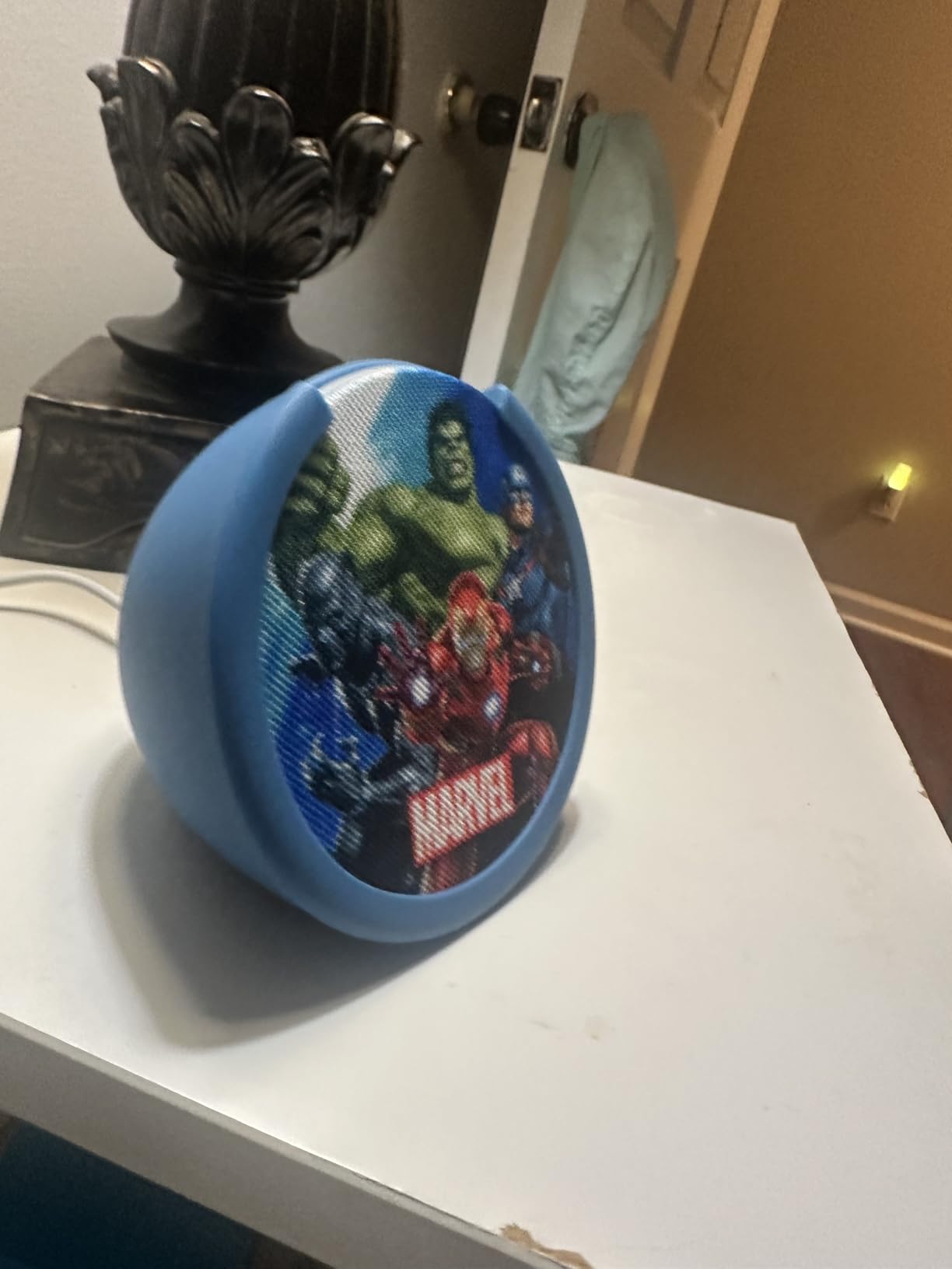 Amazon Echo Pop Kids (newest model), Designed for kids, Designed for Alexa+, parental controls, Includes 6 months of Amazon Kids+, Anthro Pup customer photo 1