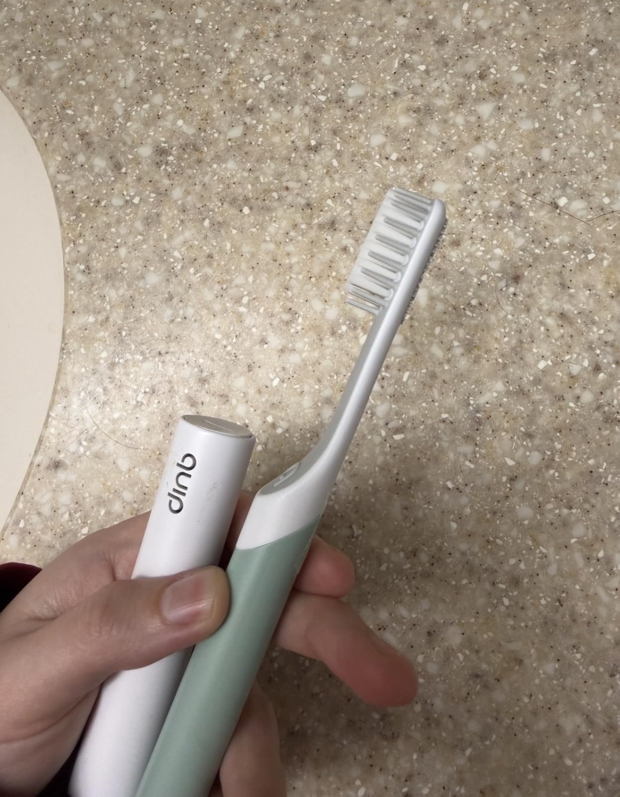 Quip Sonic Electric Toothbrush for Adults with Timer - Marine Blue, Travel Case & Replacement Brush Head, 3 Month Battery Life customer photo 1