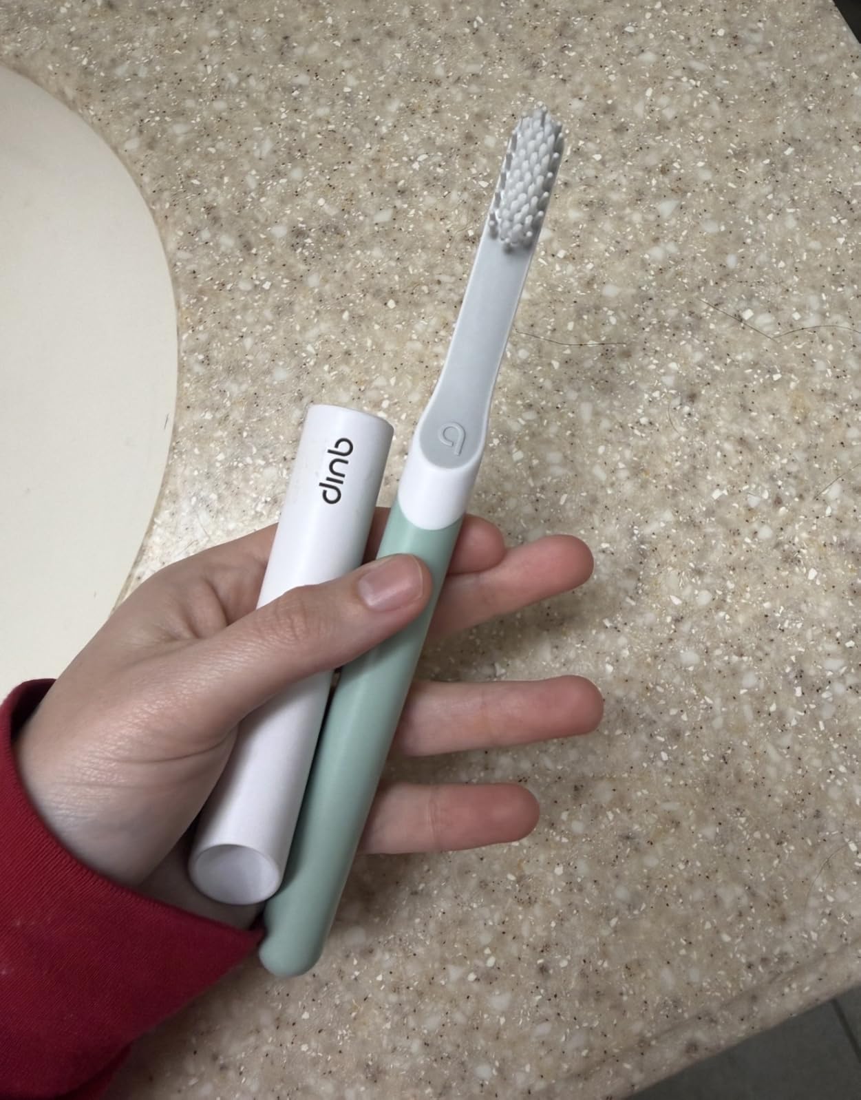 Quip Sonic Electric Toothbrush for Adults with Timer - Marine Blue, Travel Case & Replacement Brush Head, 3 Month Battery Life customer photo 2
