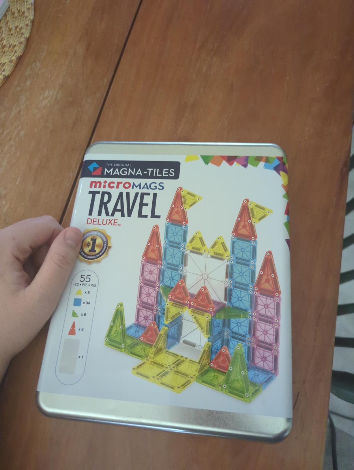 Magna-Tiles microMAGS Travel Set Deluxe 55-Piece Magnetic Construction Set, The Original Magnetic Building Brand customer photo 2