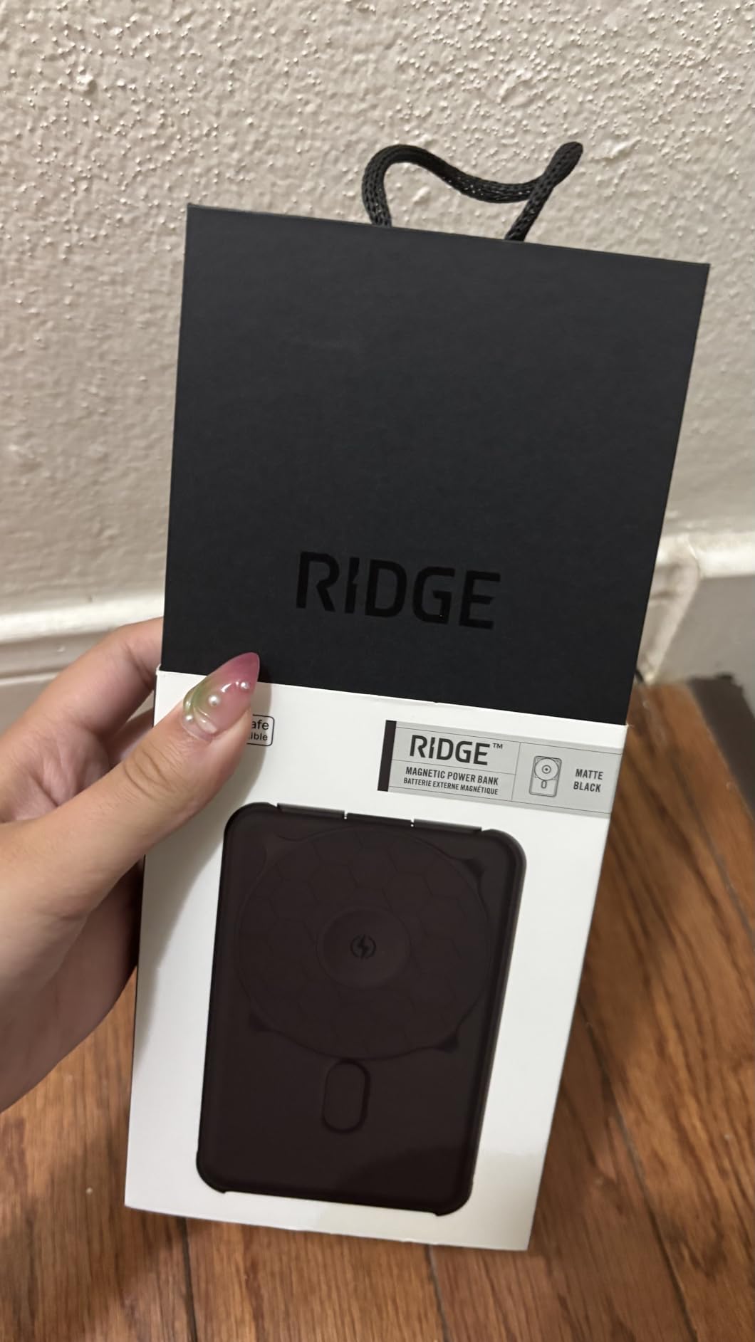 RIDGE Magnetic Power Bank Battery Pack 10,000mAh - Fast Charging, Compatible with MagSafe - Portable Charger Powerbank - with Built in Cables, Wireless Charging & Magnetic Attachment (Basecamp Orange) customer photo 2