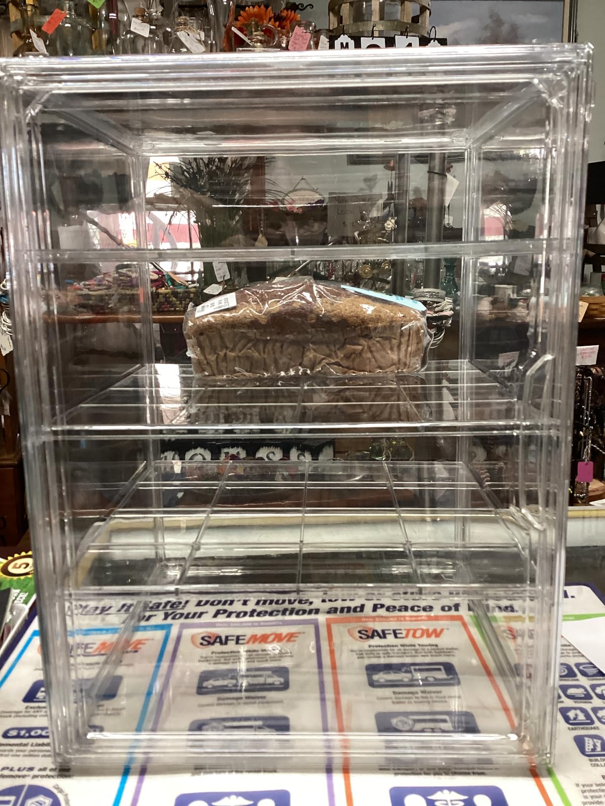 MEI NIAN Pastry Display Case,Bread Box for Kitchen Countertop,4-Layer Adjustable BreadBox, Large Capacity Bread Box for Home-baked Breads,Muffins,Bagel Storage Container, Bread Holder 1-Pack customer photo 1