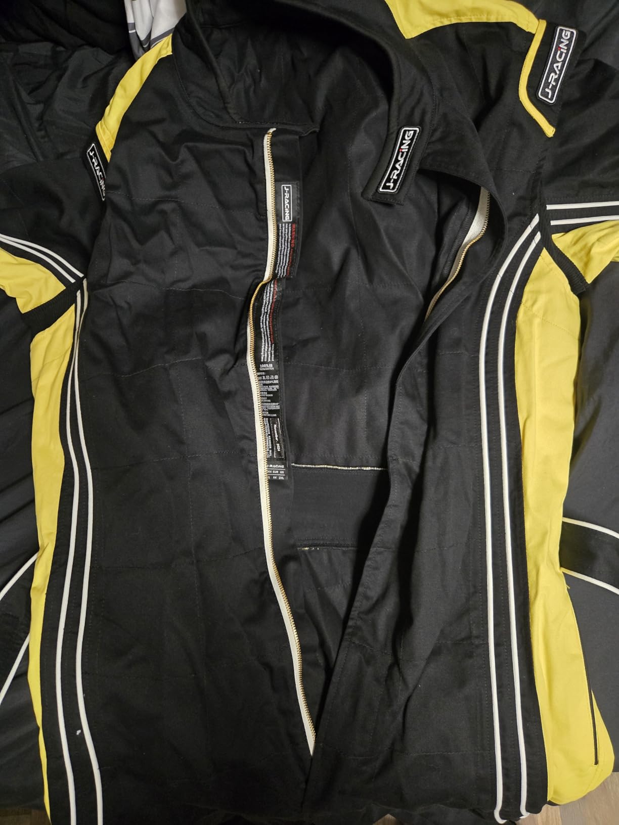 J-RACING Racing Suit Karting Suit/Race/Rally Go Kart Auto Racing Fire SFI 3.2A/1 Black Yellow customer photo 1