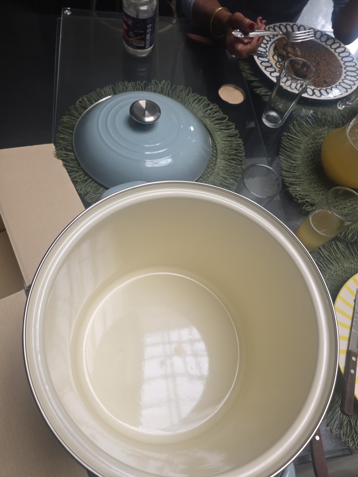 Le Creuset Enamel on Steel Traditional Stockpot, 16 qt., Marseille customer photo 1