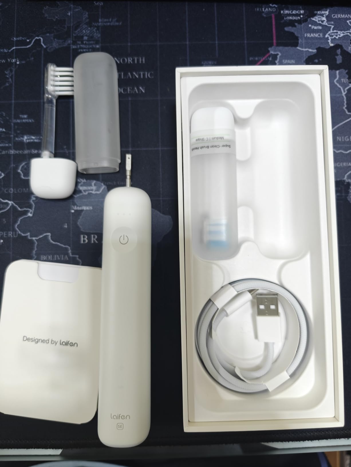 Laifen Wave Special Electric Toothbrush, Oscillation & Vibration Sonic, App-Enabled, 2 Brush Heads, IP68 Waterproof, Matte Grey customer photo 1
