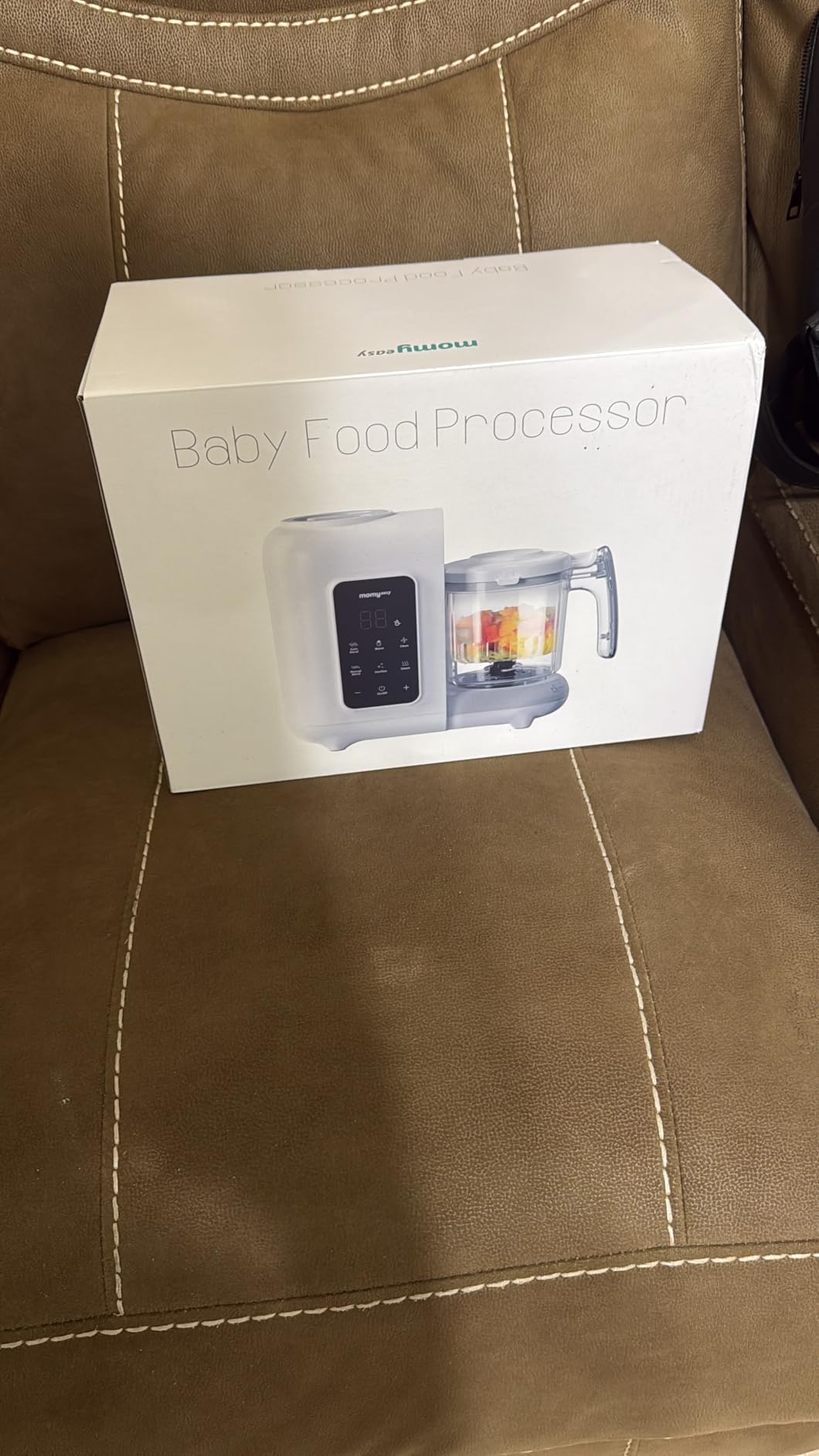 MOMYEASY Baby Food Maker, Baby Food Steamer and Puree Blender, Food Processor Chopper Grinder Steamer in-One, Auto Cooking & Grinding with Touch Control Panel&Self Cleans, BPA-Free customer photo 1