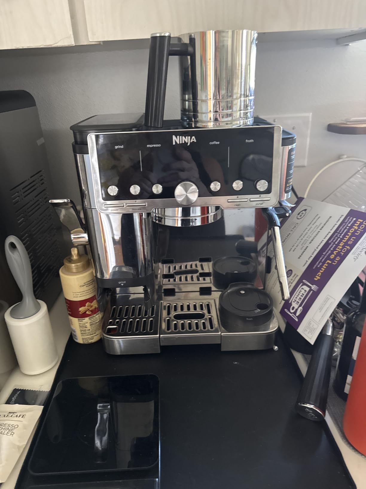Ninja Luxe Cafe Pro Series, Espresso Machine, Drip Coffee, Cold Brew, Hot Water, Integrated Tamper, Built-in Grinder, Hands-Free Frother, ES701 customer photo 1