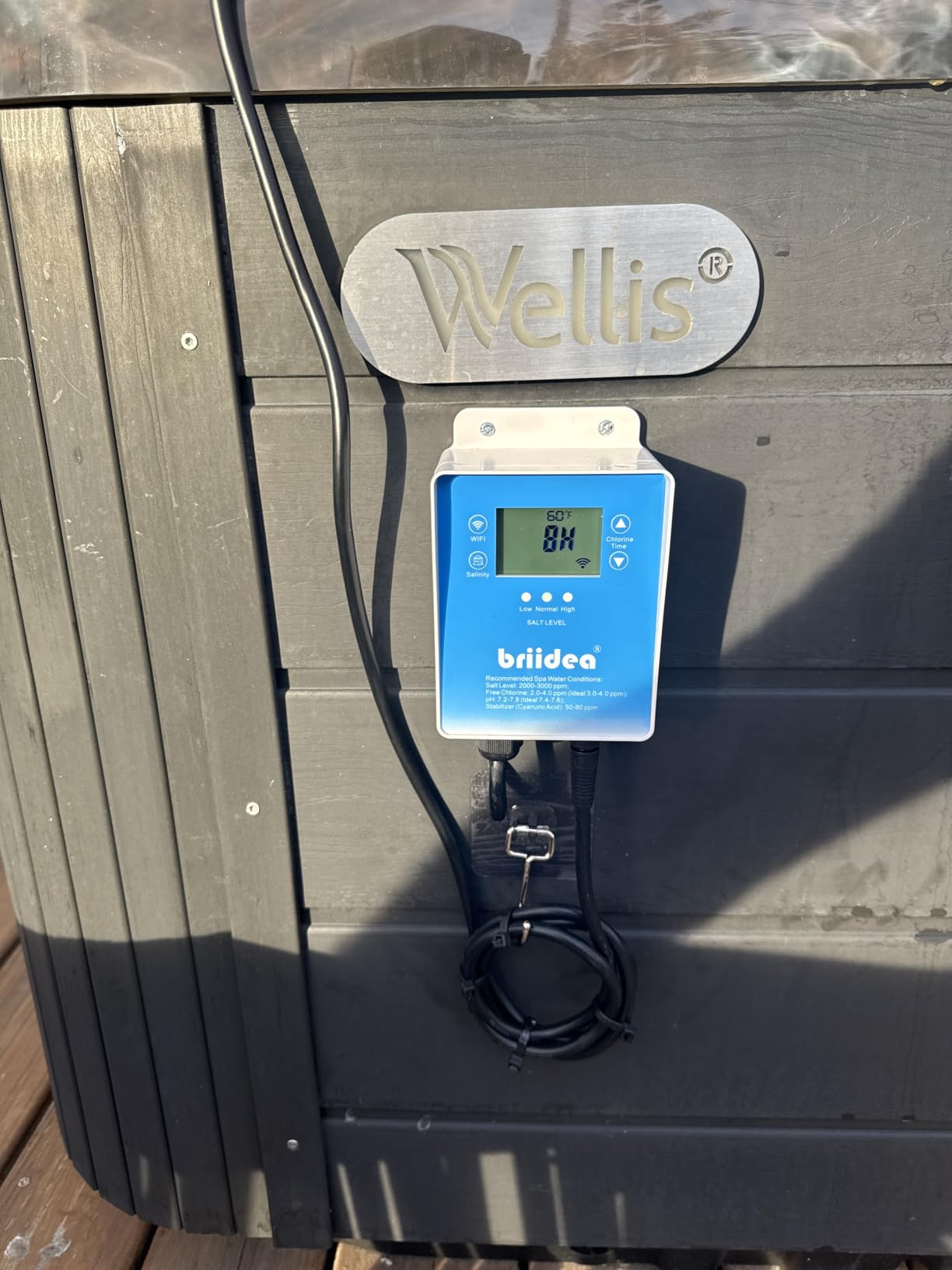 WiFi Salt Chlorine Generator, Briidea Chlorine Generator with USA Titanium Salt Cell, APP Monitoring & Real-Time Salt Alerts, for Swim Spas Up to 2,000 Gallons customer photo 2
