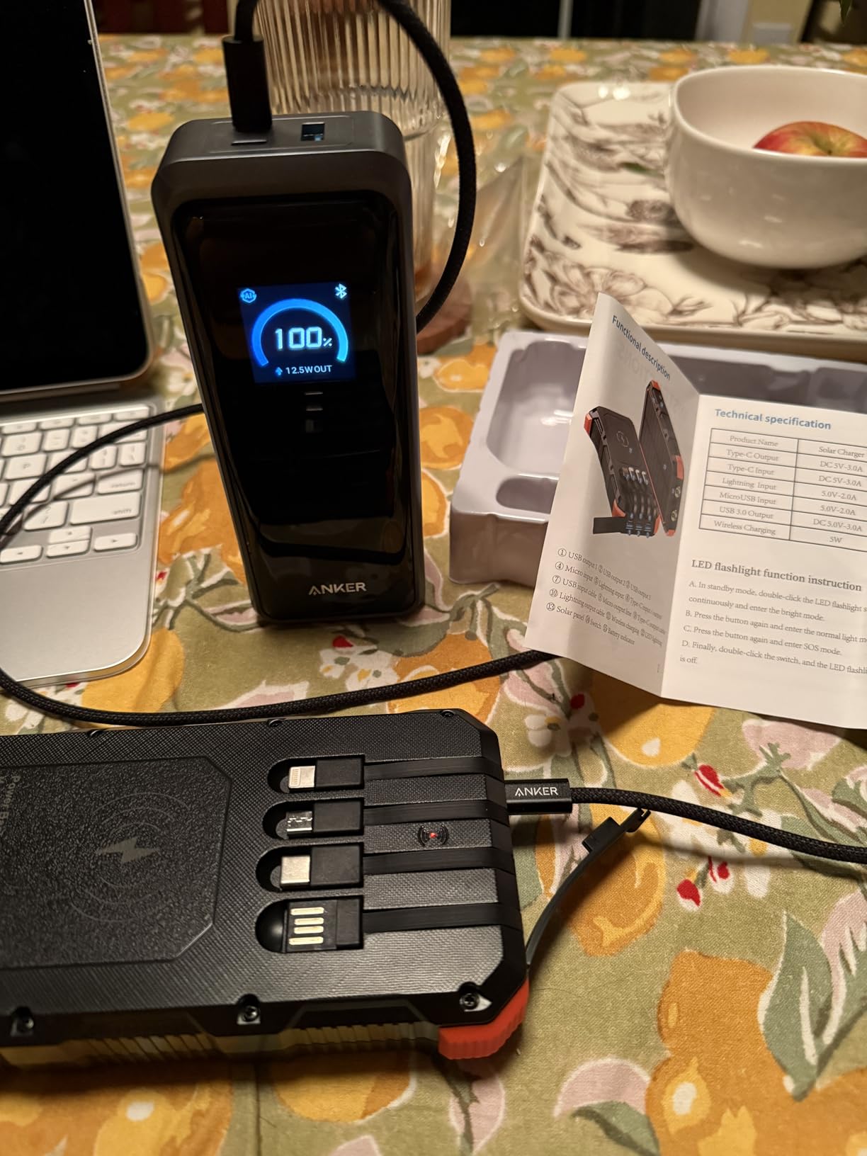 Prime Power Bank and Charging Base, 26,250mAh 300W Max Portable Charger with Base for 6 Devices, Two-Way Charging, Flight-Approved, App Control, for Creators, MacBook, iPhone 17 Series, and More customer photo 1