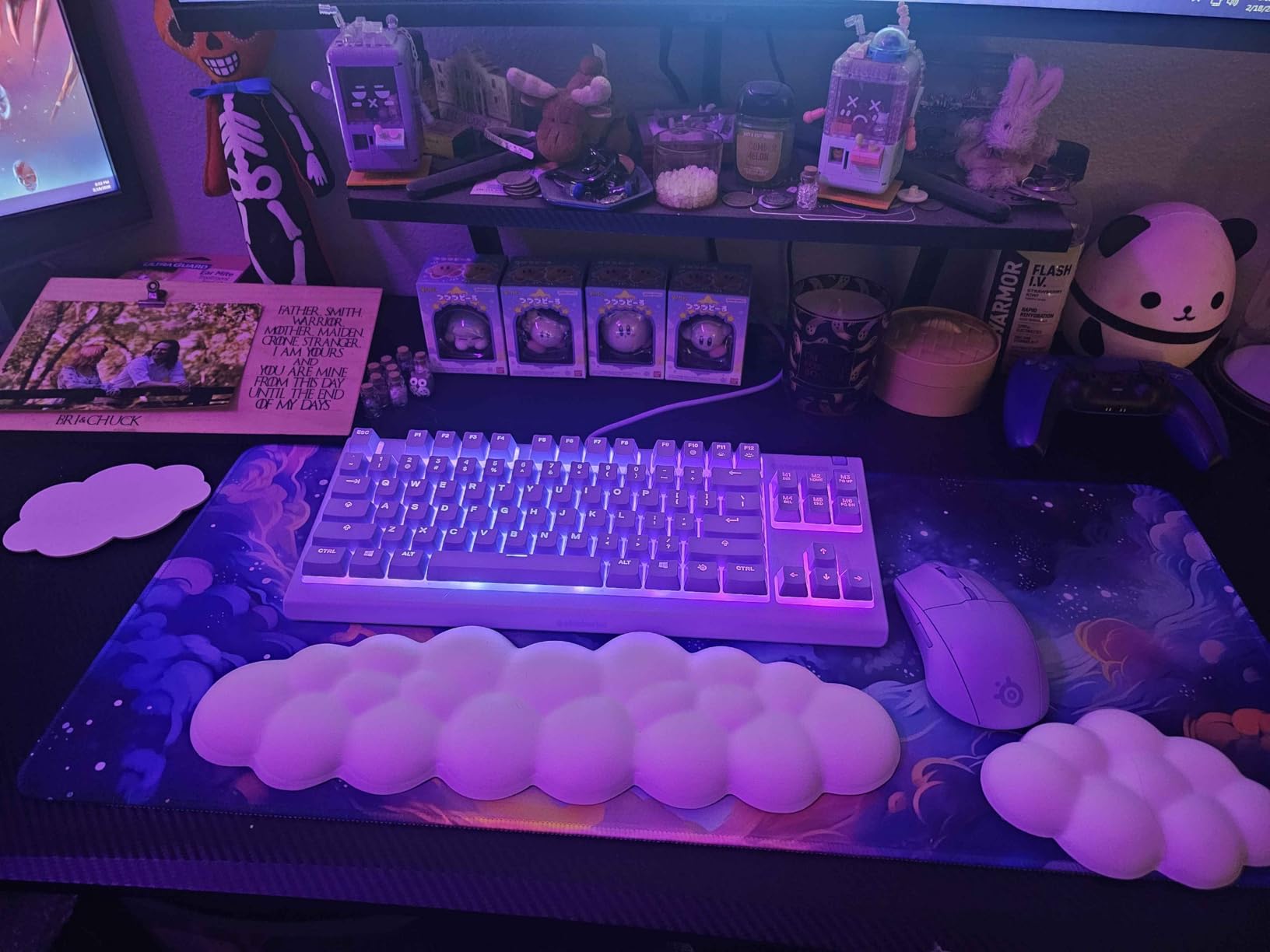 Rival 3 Wireless Gen 2 Gaming Mouse - 2.4GHz and Bluetooth - 18000 DPI TrueMove Air Optical Sensor - 60 Million Click Durability - Light-Weight - 100% PTFE Feet - White customer photo 1