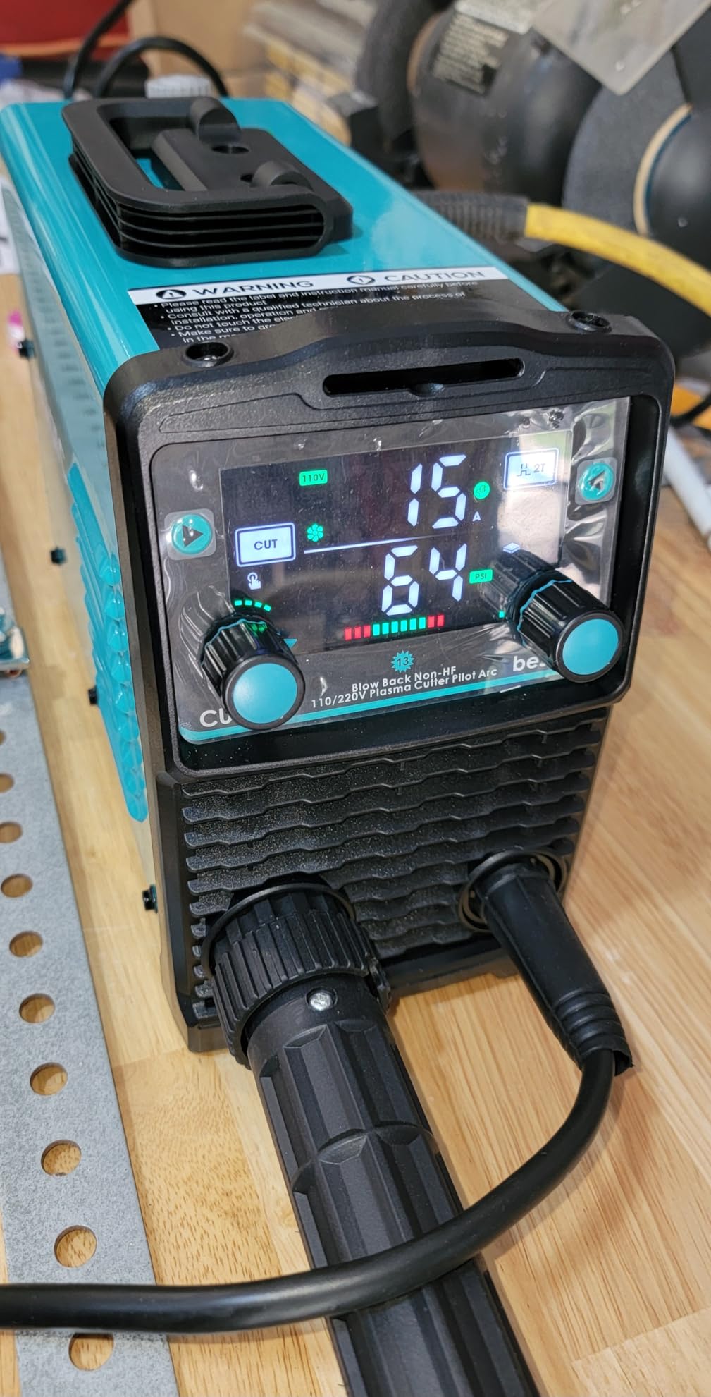 bestarc Plasma Cutter, [Blow Back Pilot Arc][Large LED][Air Sensor] 60A Non-HF bestarc Plasma Cutter Machine 110V/220V Dual Voltage, 5/8