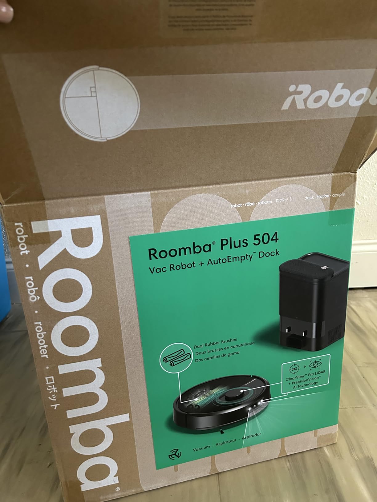 iRobot Roomba Plus 504 Vac Robot Vacuum with AutoEmpty Dock - Superior Power-Lifting Suction, Anti-Tangle Dual Rubber Brushes, Perfect for Pet Hair, Self-Empties for 75 Days, Avoids Obstacles, LiDAR customer photo 2