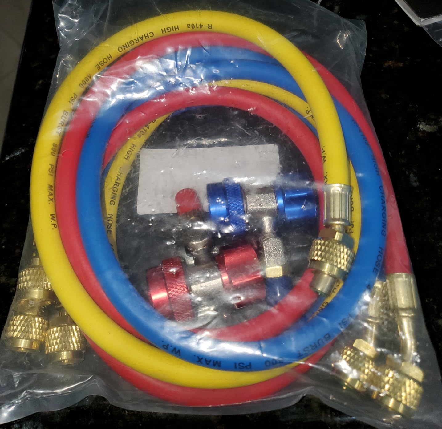 Pipe Freezing Device Assembly - Refrigerant Hose for HVAC Pipe Freezing Kits, 1/4-inch SAE Filling Hose with Fittings customer photo 2