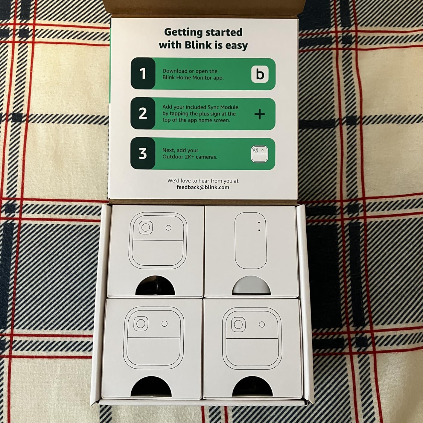 Outdoor 2K+ (newest model) - Wireless smart security camera, 2K video resolution, enhanced audio, two-year battery. Sync Module Core included - 2 camera system (Black) customer photo 1