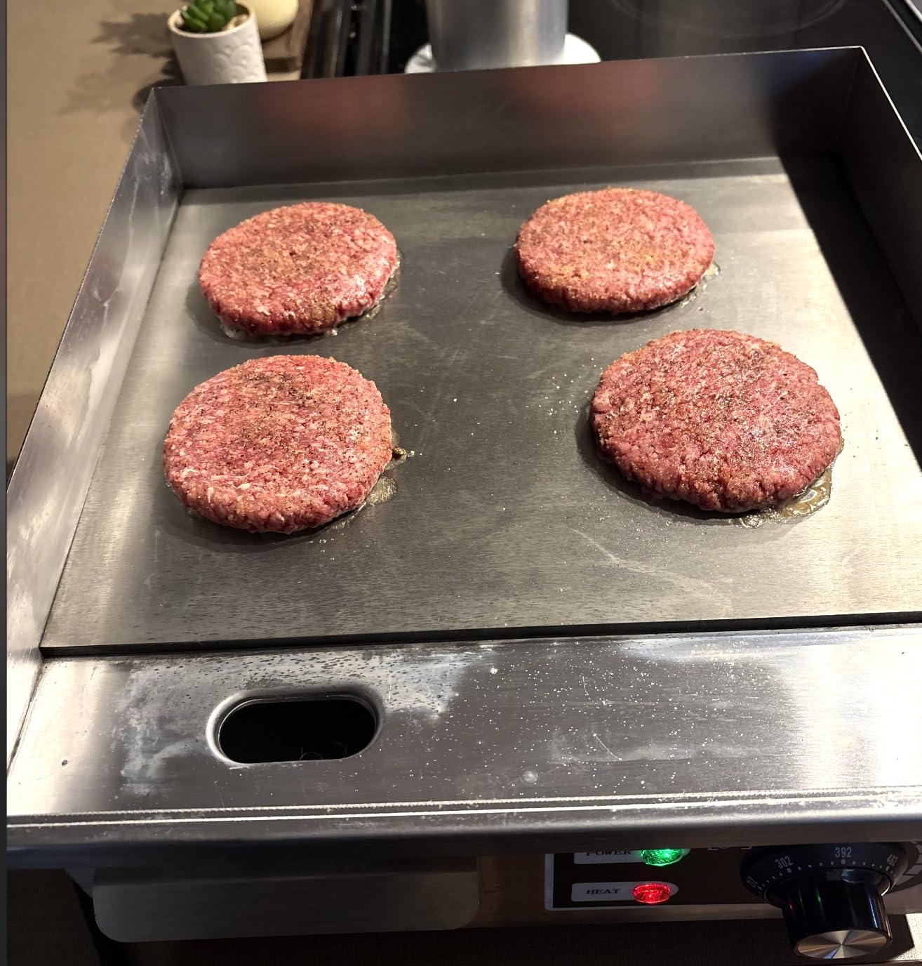 29'' * 16'' Commercial Electric Countertop Griddle -110V Flat Top Griddles w/ 122-572°F Adjustable Temperature and Non-Stick, 3000W Stainless Steel Electric Griddle w/ 10mm Thick Cast Iron customer photo 2