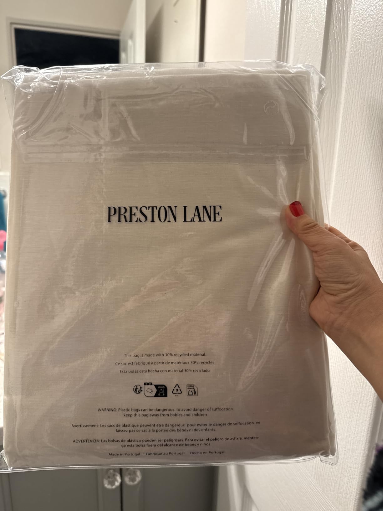 Preston Lane Stonebridge Linen Cotton Shower Curtain, 72