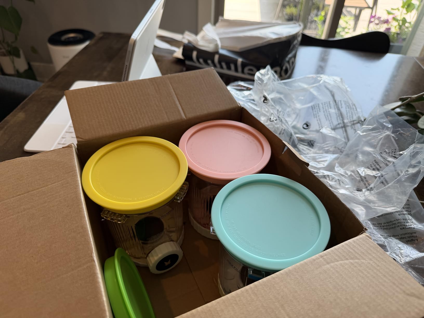 Creami Swirl Pints and Lids NC701 NC701C Compatible with Ninja Swirl CREAMi Ice Cream and Soft Serve Maker (NC700 Series), Food-grade & Dishwasher Safe, Creami Swirl Containers NC701, 4 Pack customer photo 1