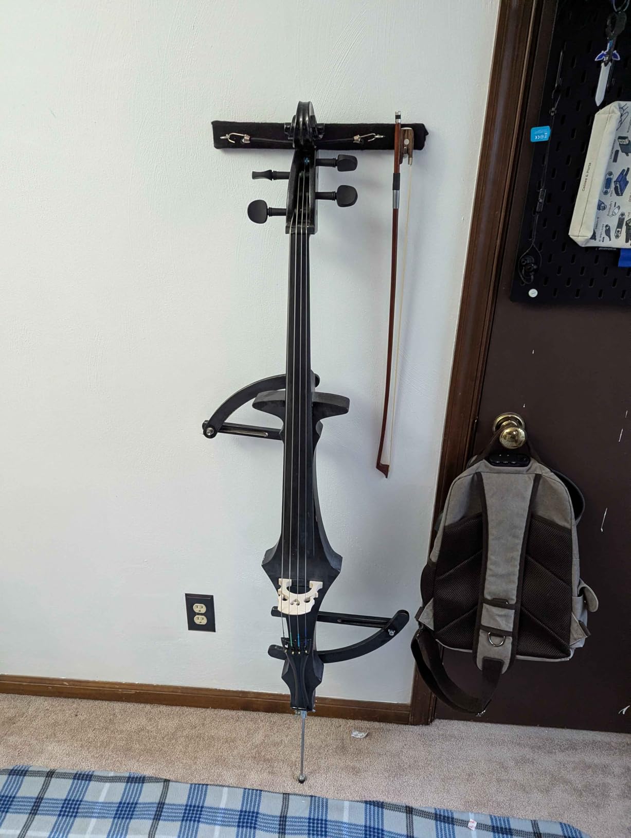 Ktaxon Electric Cello 4/4 Full Size Silent Cello with Portable Bag, Stereo Headphones, Premium Cable & Rosin, Professional Bow and Bridge for Adult Beginner(S Style) customer photo 1