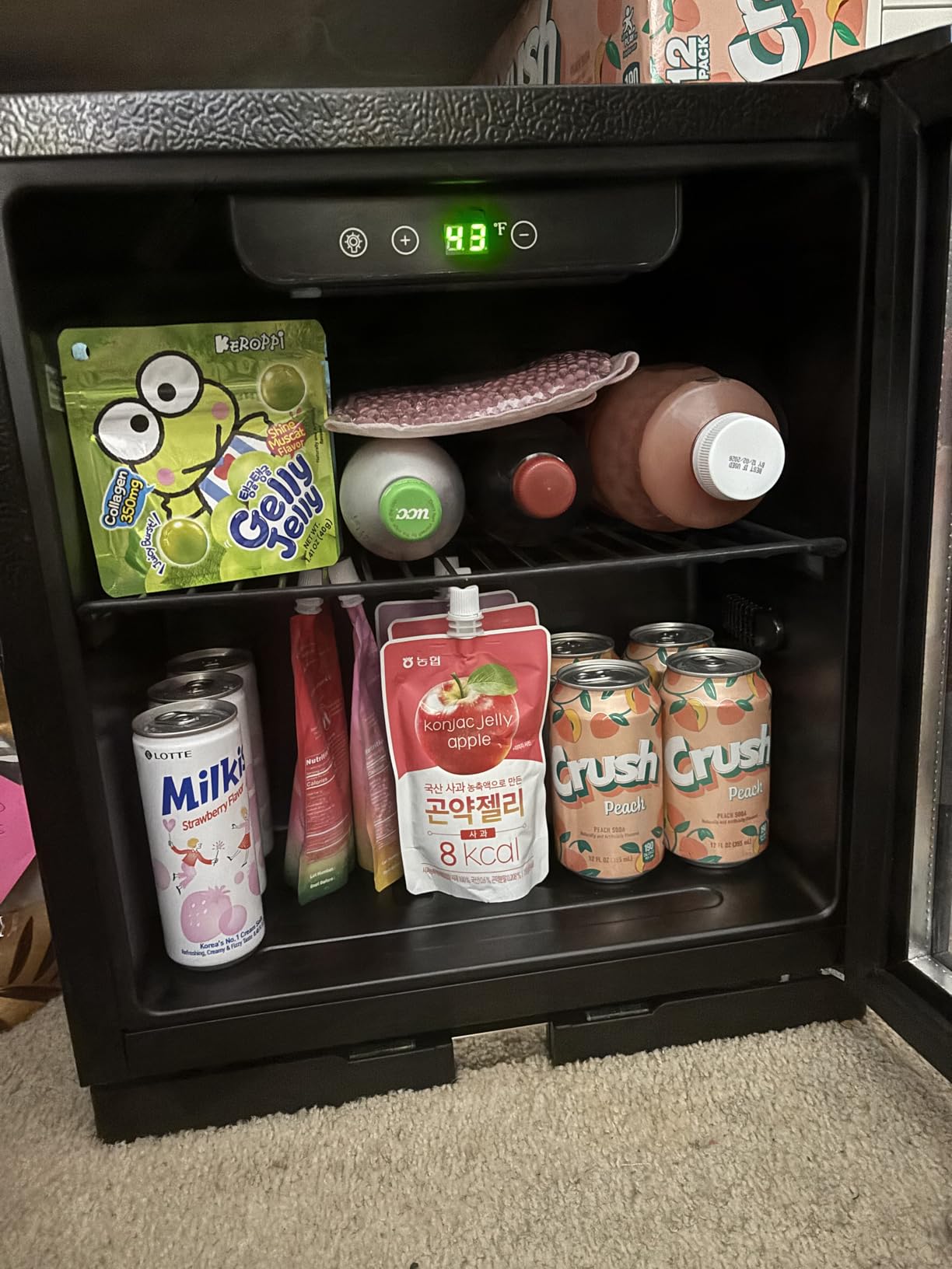 Antarctic Star 48 Can Beverage Refrigerator, 12 Bottle Wine Cooler with Stainless Steel Glass Door, Digital Temperature Display, Electronic Temperature Control, Silver customer photo 2