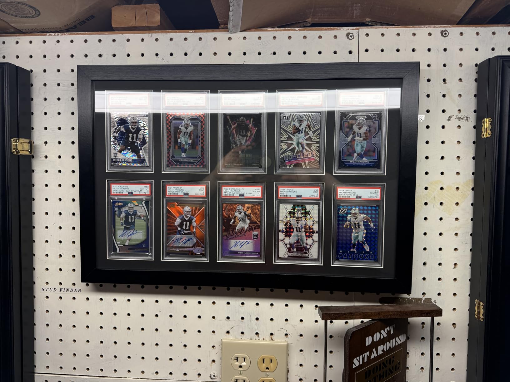 Graded Card Display Frame - Compatible with PSA, CGC, and TAG Slabs - Wall-Mount Trading Card Display Case for Sports Cards, Pokemon, and MTG (10 slabs) customer photo 1