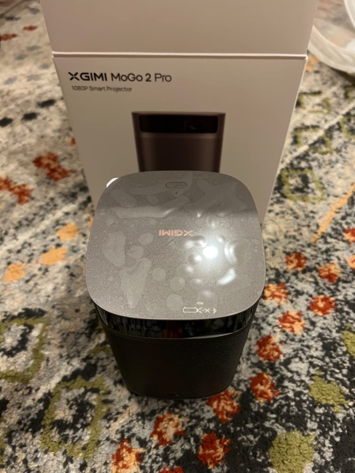 XGIMI MoGo 2 Pro (New) 1080P Portable Projector, Google TV with Licensed Netflix, WiFi and Bluetooth, 430 ISO Lumens, 2X8W Speakers, Supports 4K, Auto Focus, Object Avoidance, Screen Adaption customer photo 1