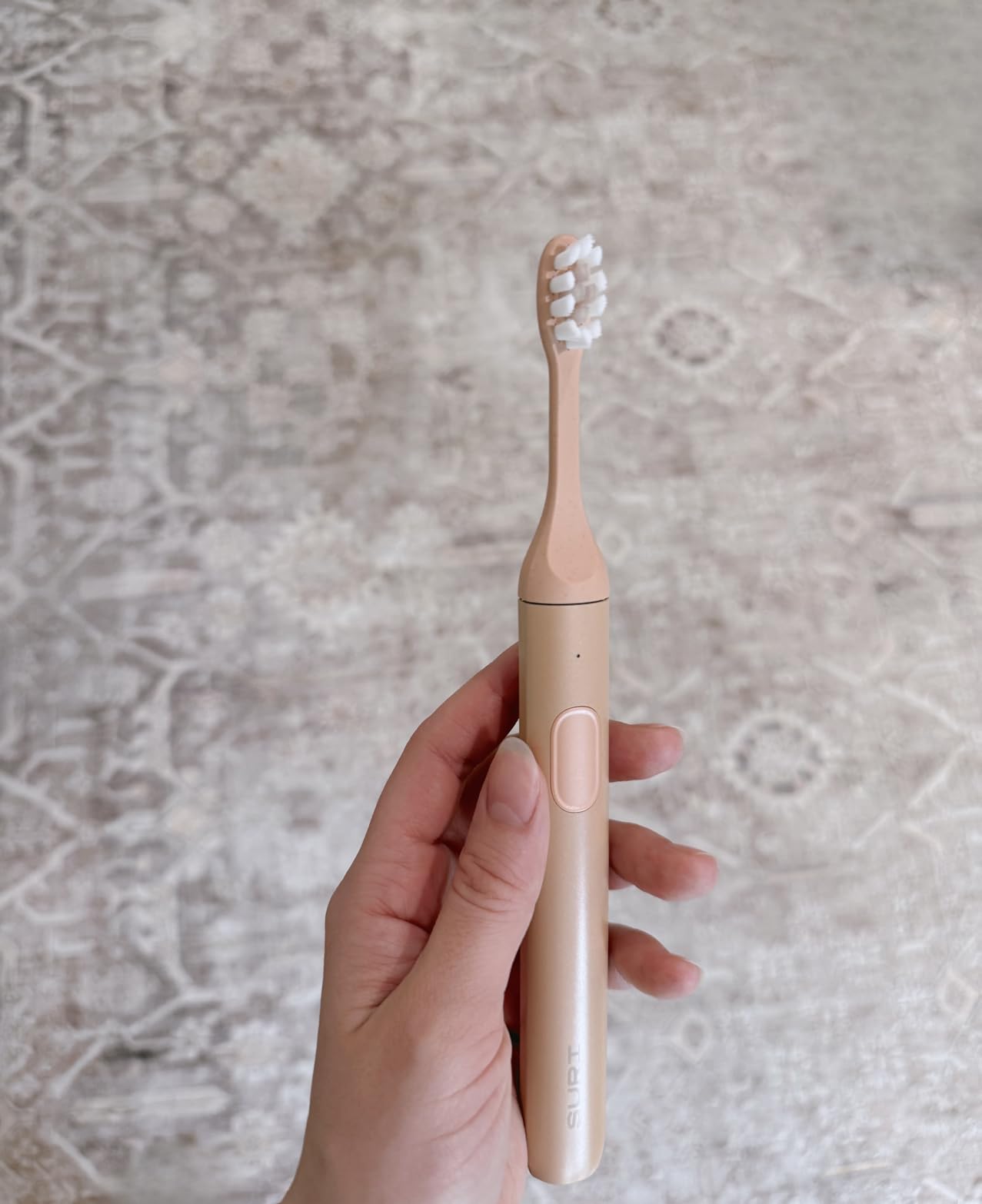 Suri 2.0 New Sonic Electric Toothbrush with Pressure Sensor & UV-Cleaning Travel Case, Blue customer photo 1