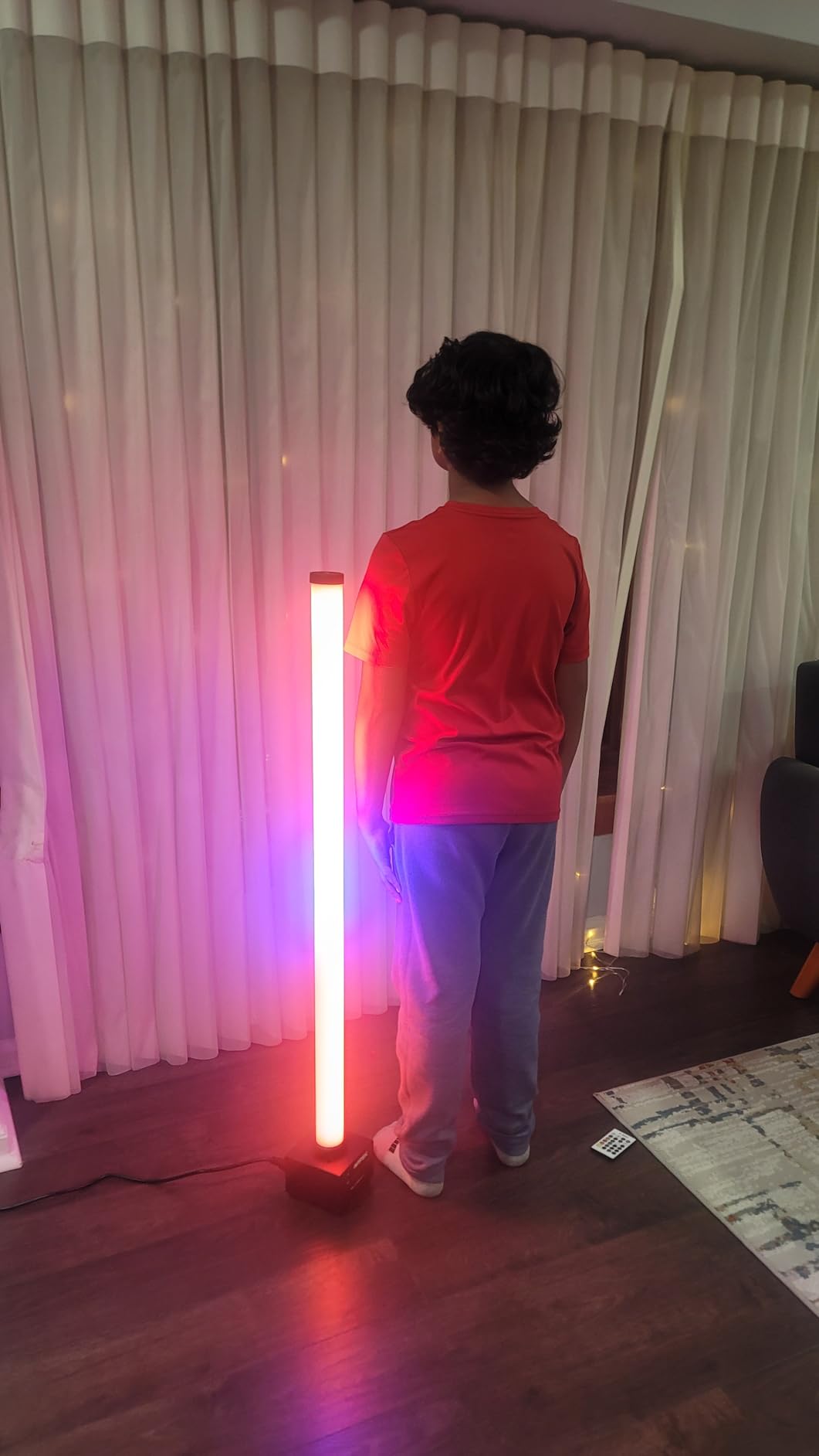 LED Stage Light Bar: 360° Full Coverage Lighting - 60W 120LED RGB Pixel Tube - Remote DMX Control - Great for DJ Party Live Show Band Club Event customer photo 1