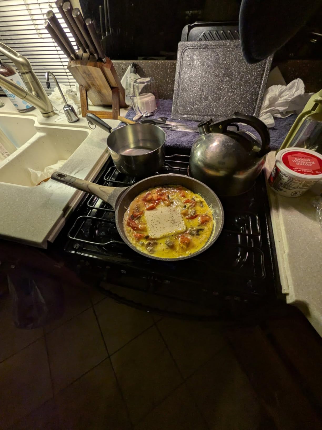 CAROTE Nonstick Frying Pans Skillets, Ceramic Coating Non-Stick Frying Pans Set, 5 PCS, Non-toxic Healthy & PFOA Free, Induction Compatible, 8+9.5+11 Inch customer photo 2