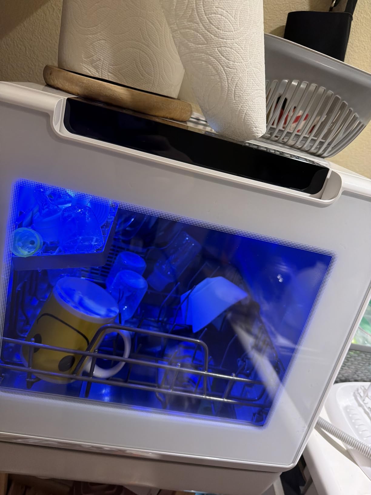 EUHOMY Countertop Dishwasher Portable, 8 Programs Mini Dishwasher with 5L Built-in Water Tank and Inlet Hose, No Hookup Needed, Dish Washer with Self Clean/Baby Care/Air Dry, for Apartments & RVs customer photo 2