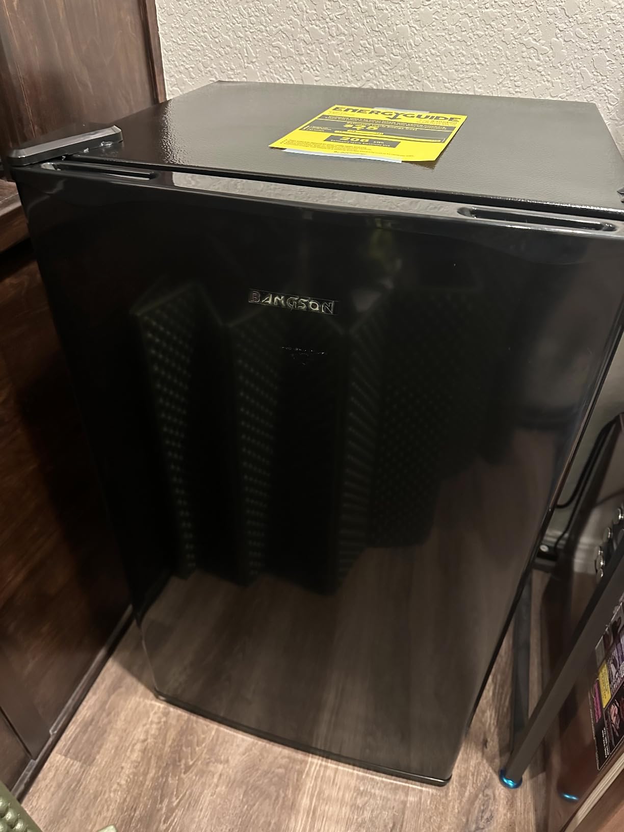 BANGSON Mini Fridge with Freezer, 3.2Cu.Ft, Single Door Small Refrigerator, Energy-efficient, Low Noise, Mini fridge for Bedroom Dorm and Office, Green customer photo 2
