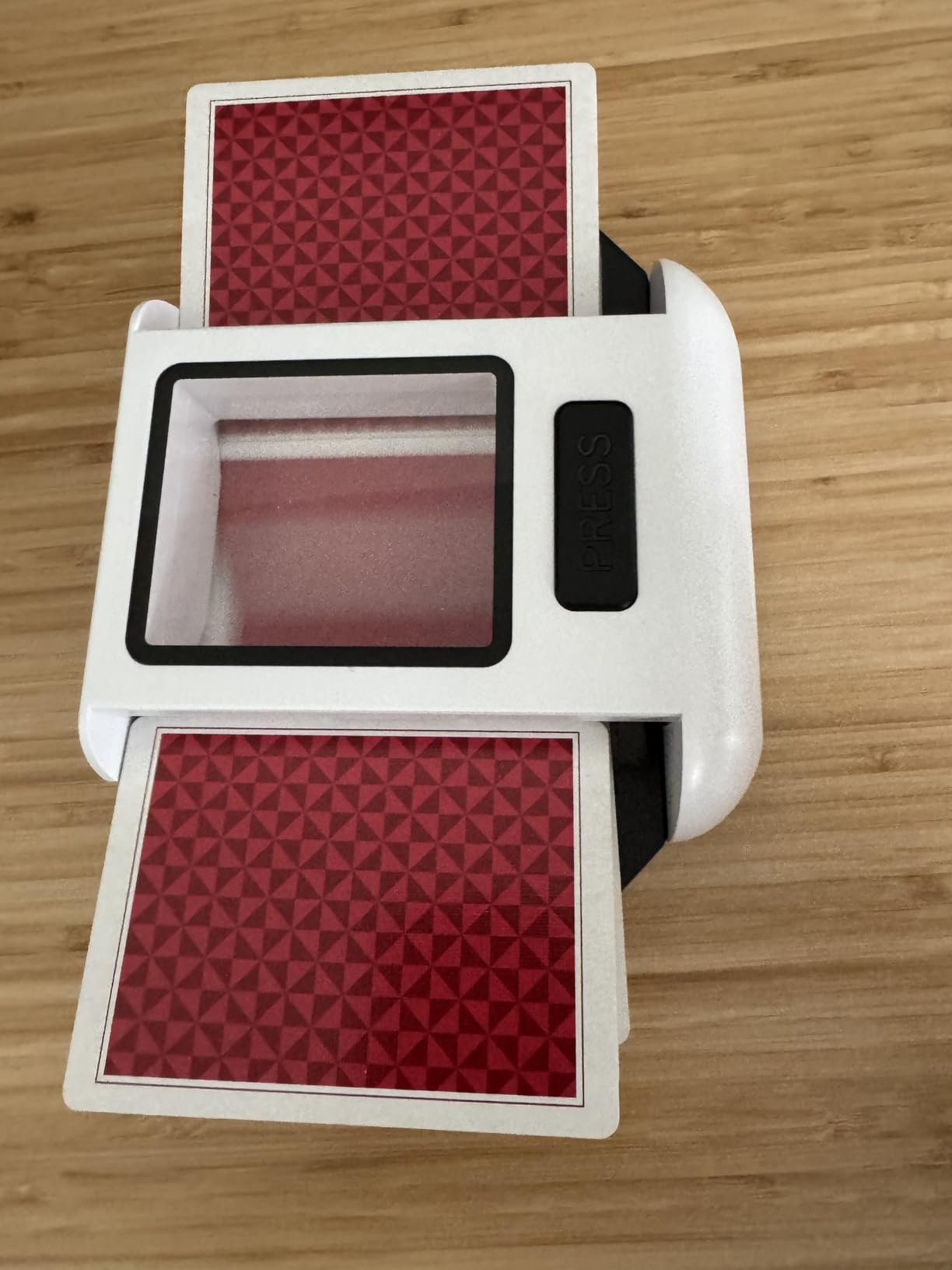 Automatic Card Shuffler|1-2 Deck Electric Card Shuffle Machine|Portable Rechargeable Batteries of Poker,Blackjack,Uno,Skip-Bo,Phase 10 More Playing Shuffler for Home Game,Travel customer photo 1