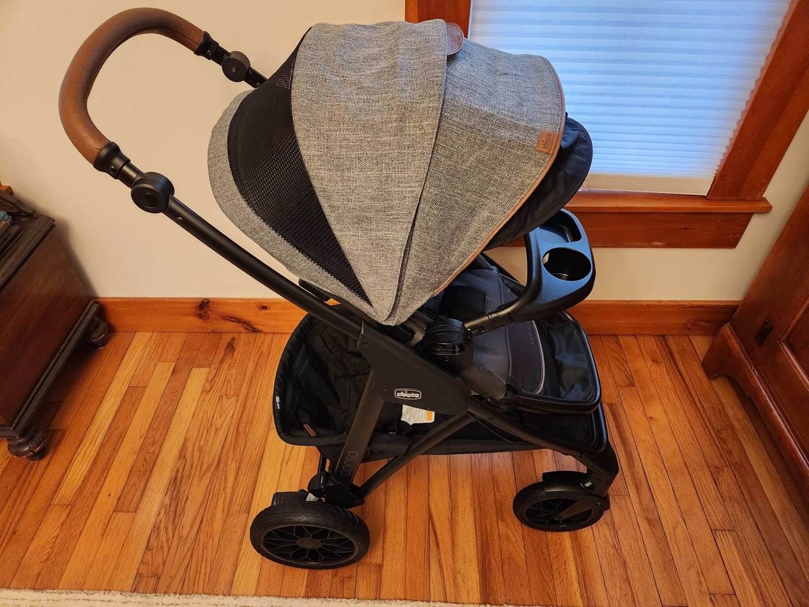 Chicco Corso Primo Modular Quick-Fold Stroller with Infant Car Seat Adapter, for Newborns and Toddlers, Summit/Grey customer photo 1