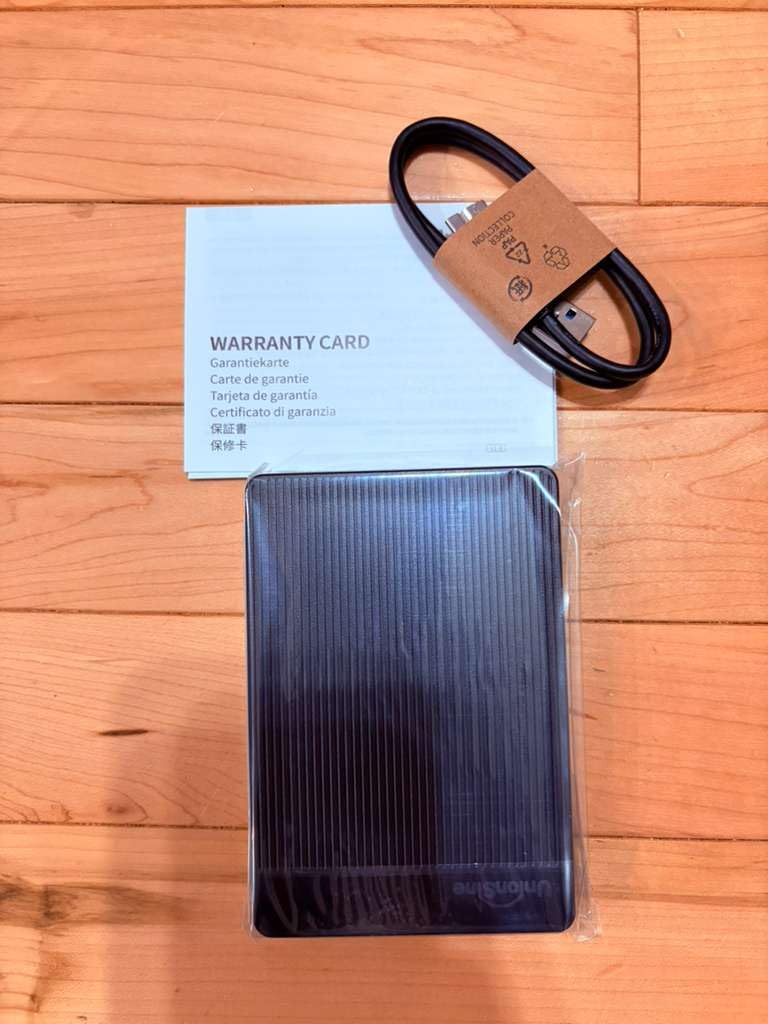 UnionSine 1TB Ultra Slim Portable External Hard Drive HDD - USB 3.0 for PC, Mac, Laptop, PS4, Xbox One, Xbox 360 (Black) customer photo 1