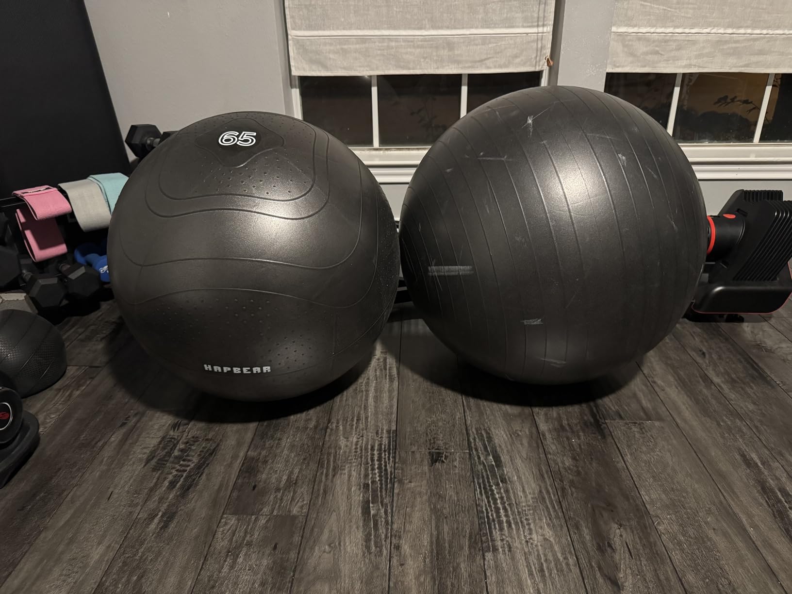 HAPBEAR Back Roller - Yoga Wheel Set with 26'' Exercise Ball - 12'' PP Spine Alignment Tool for Back Pain Relief, Core Strength & Full-Body Workout customer photo 1