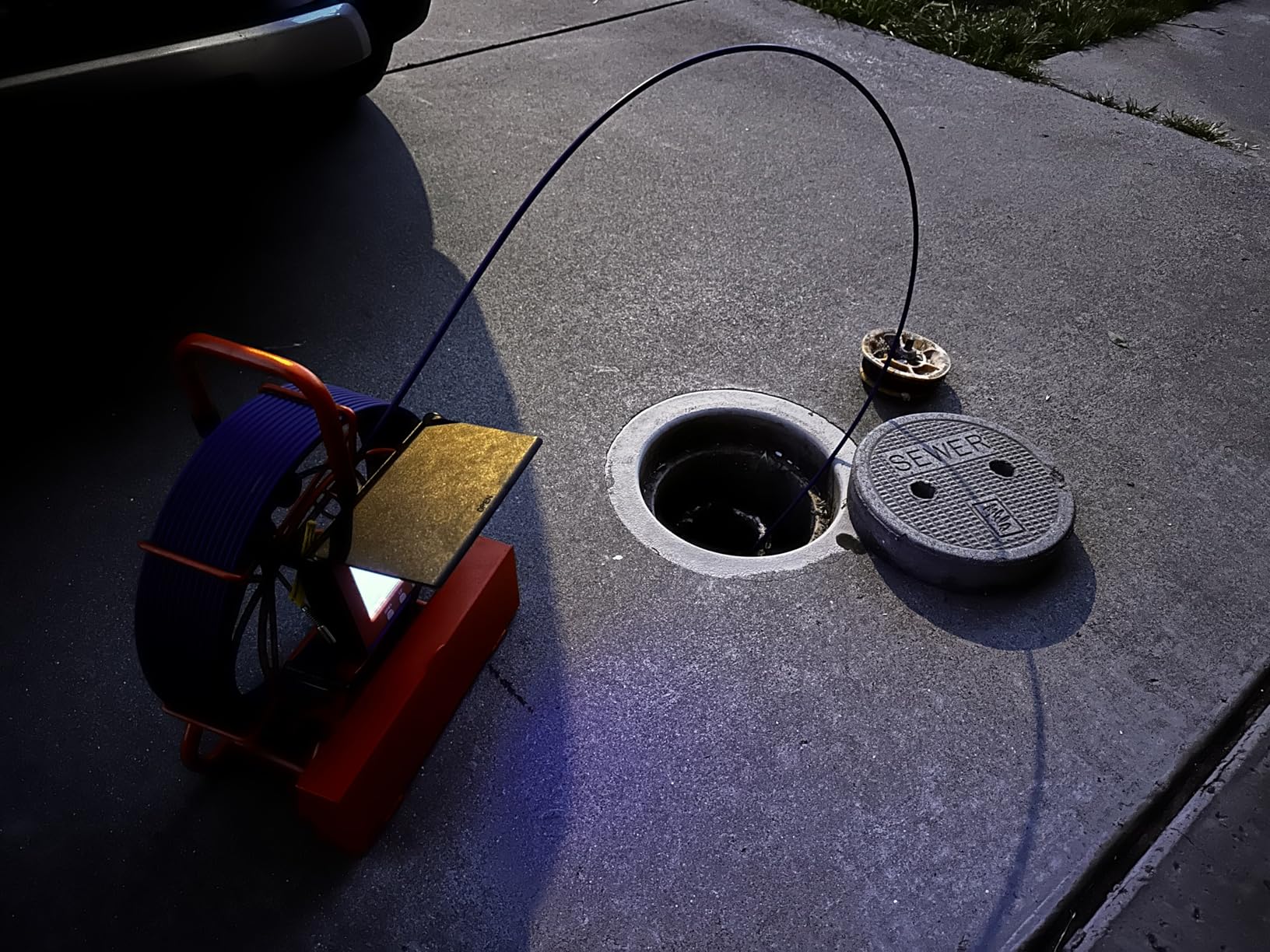 Sewer Camera 100FT/30M Pipe Inspection Borescope Endoscope Camera with Light 6 LEDs 5