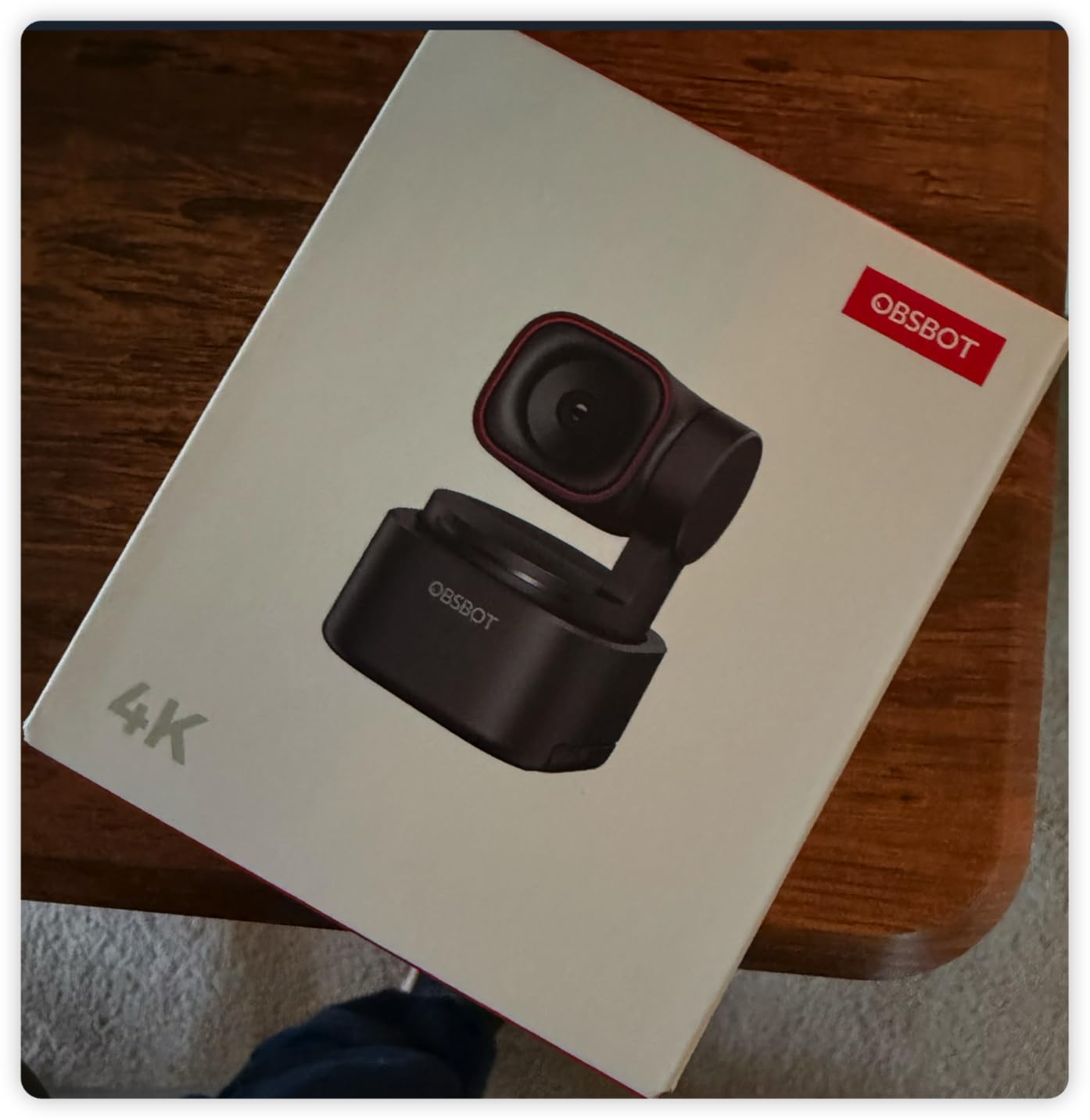 OBSBOT Tiny 3 Lite AI-Powered Spatial Audio 4K Webcam - Compact AI Tracking PTZ Camera with 1/2