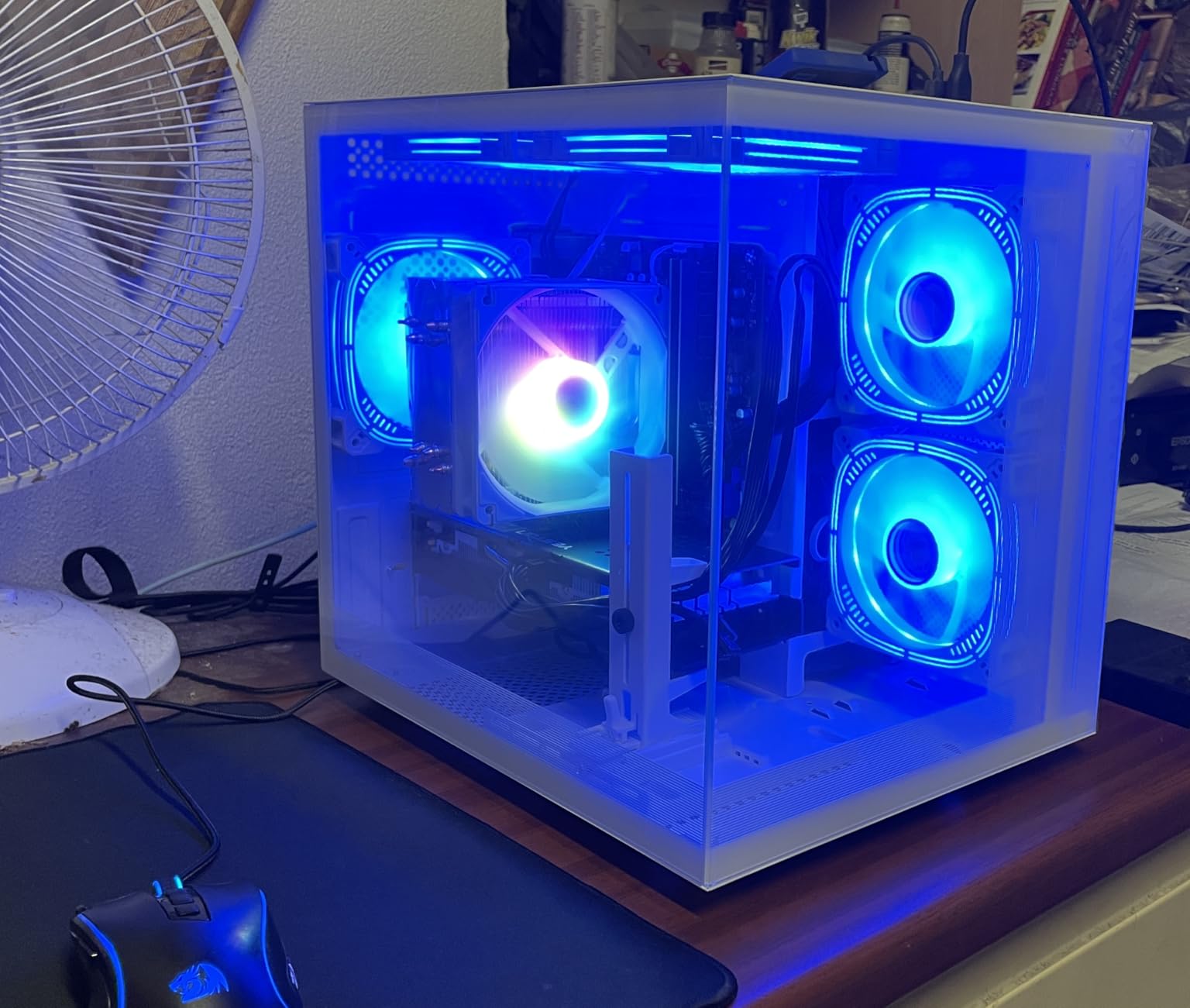 suevery Gaming PC Desktop Computer - Ryzen 5 5500, Radeon RX 6500XT 4GB, 16GB DDR4 RAM, 512GB NVME SSD, Wi-Fi 6, Prebuilt Tower Computer for Home and Office White customer photo 1