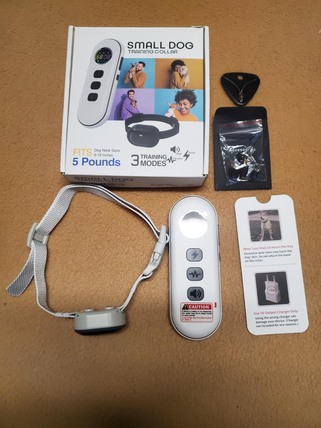 Shock Collar for Small Dogs, Ultra-Light & Slim Dog Training Collar with Remote, Tailored for Small Dogs 5-30lbs & Medium Dogs, 198-Level Precise Control, Waterproof, Rechargeable (Not Auto Collar) customer photo 1
