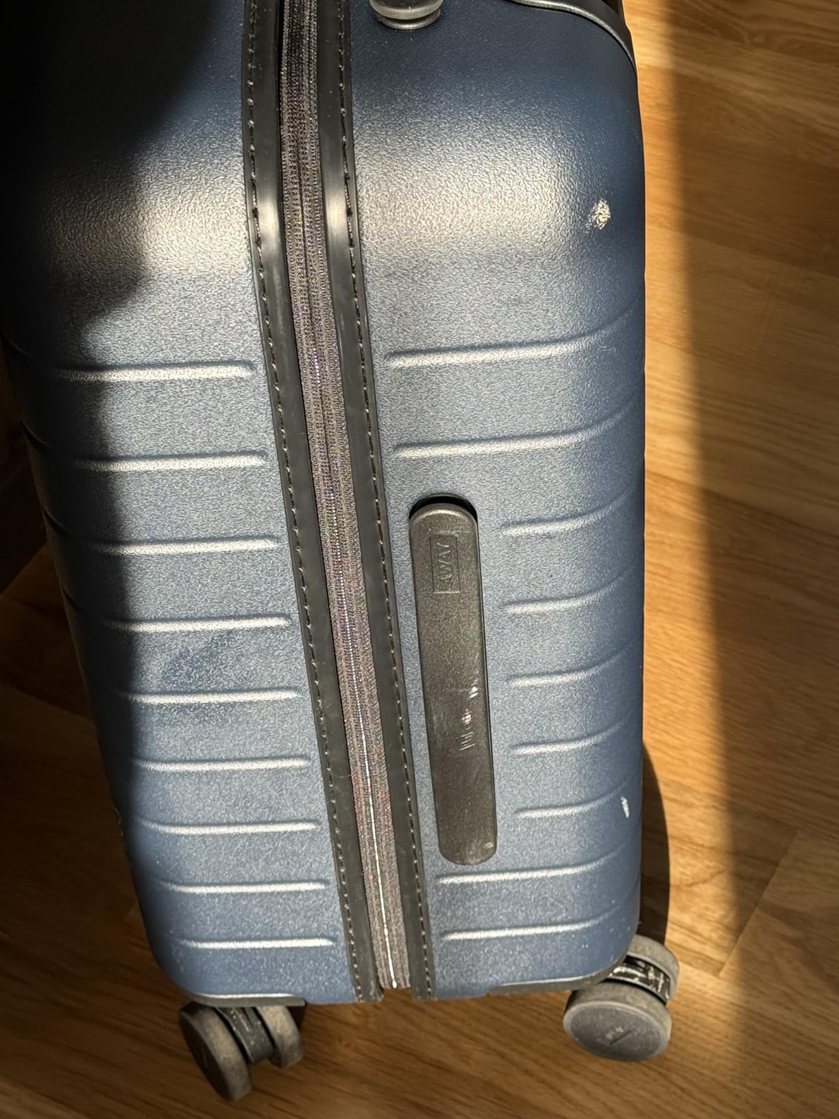 Away Amazon Exclusive Medium Checked Luggage - 26-Inch Lightweight Hardside Suitcase with Custom WhisperGlide 360 Wheels, Interior Compression System, TSA-Accepted Lock - Sky Blue customer photo 2