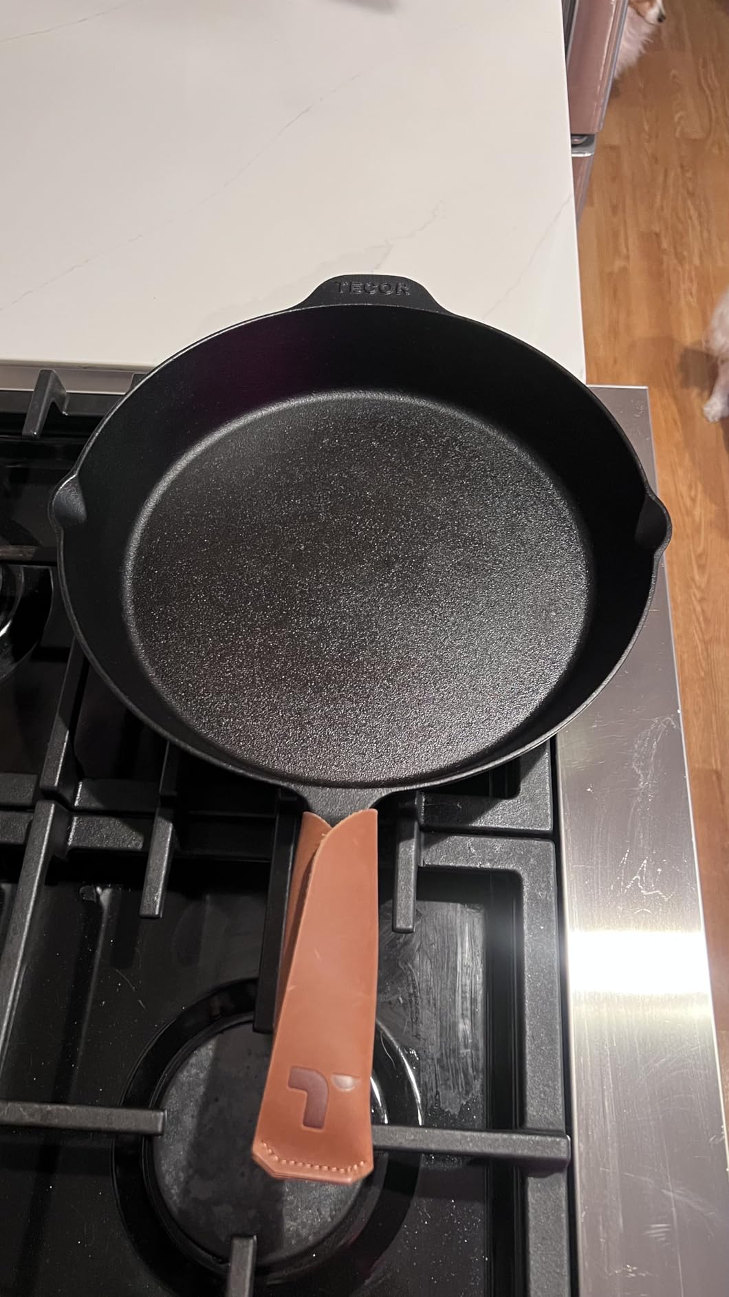 Polished Cast Iron Skillet 12 Inch | No PFAS, Naturally Non-Stick | German-Engineered Cast Iron Pan Set | Oven Safe Skillet | Steak Pan | Cast Iron Cookware Set | 20-Year Refund customer photo 2