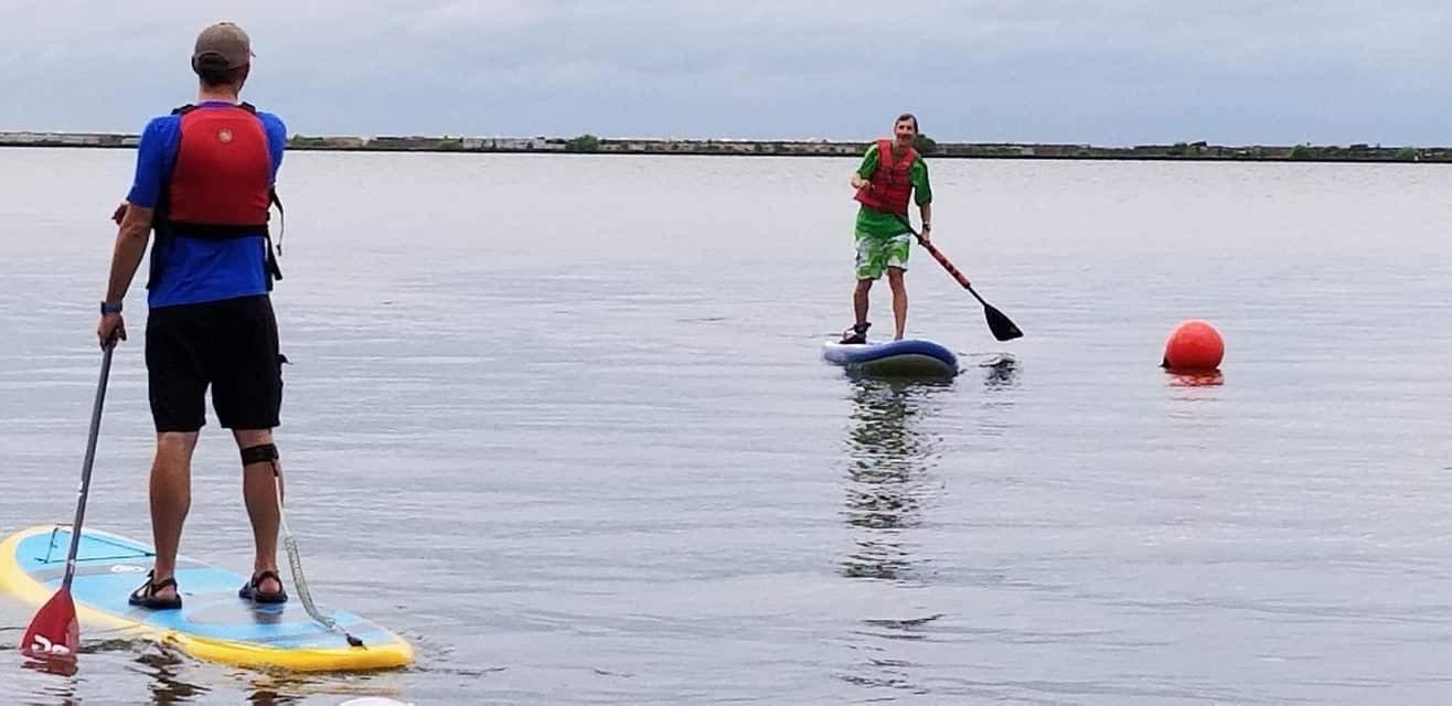 Goplus Inflatable Stand Up Paddle Board, 10FT/10.5FT/11FT SUP with Accessory Pack, Adjustable Paddle, Carry Bag, Fin, Hand Pump, Leash, Repair Kit customer photo 2