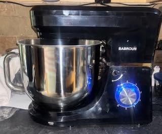 Dough Mixer 8.45 QT Electric Mixer - 660W 6 Speed Large Capacity Kitchen Stand Mixer with Whisk Dough Hook Mixing Beater Household Food Mixer for Baking Cakes Cookie Bread Salad(Black) customer photo 1