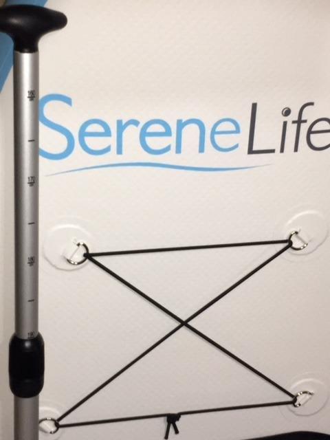 SereneLife Inflatable Stand Up Paddle Board - Wide Stable Design, Non-Slip Deck for Adults & Youth with Premium Paddle Board Accessories: Carry Bag, Dual Action Pump, Paddle, Ankle Leash - 10' customer photo 2