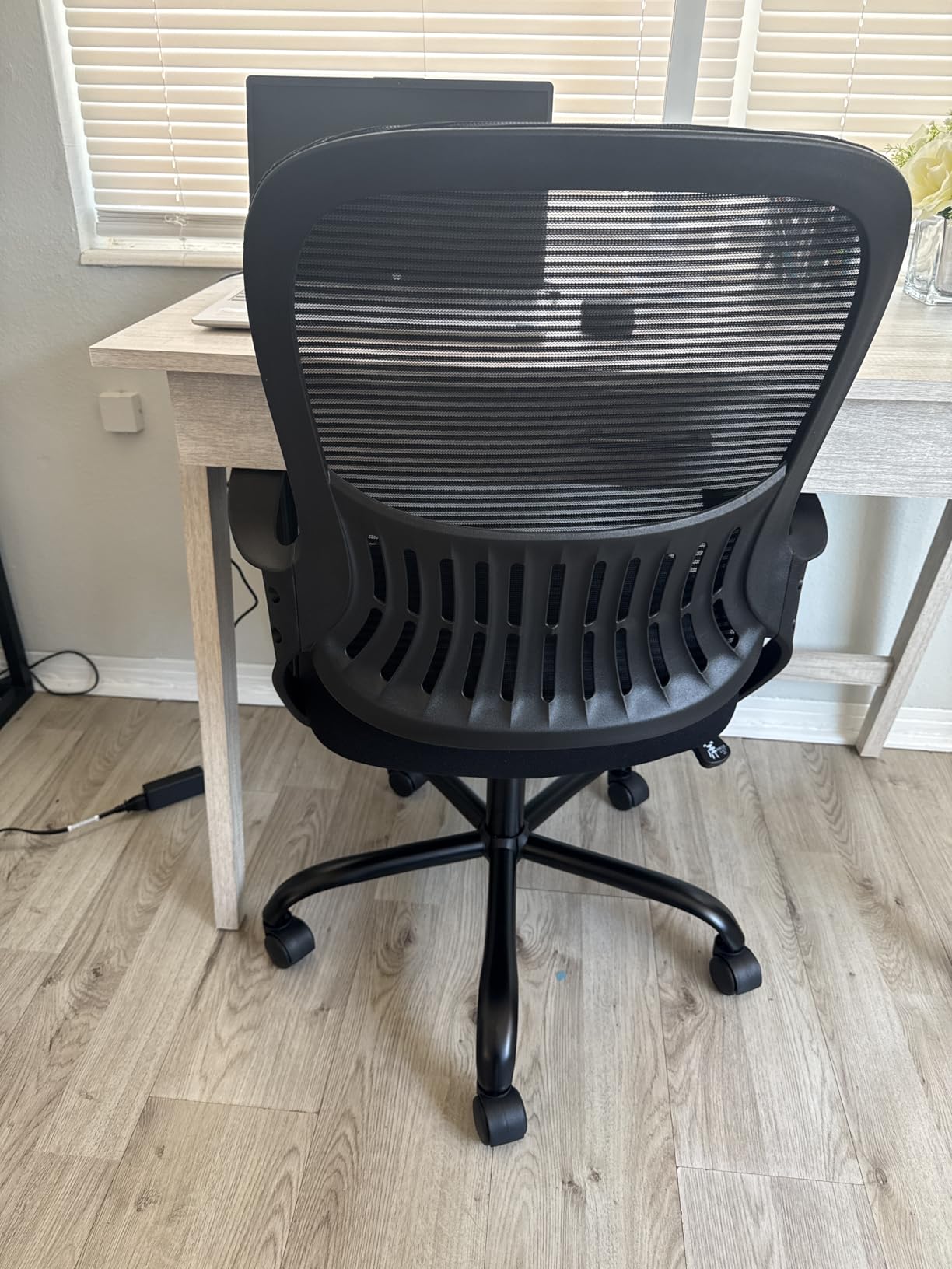 Sweetcrispy Home Office Managerial Executive Chair with Ergonomic Design, Mid-Back Mesh 360 Swivel, Comfortable Lumbar Support customer photo 2