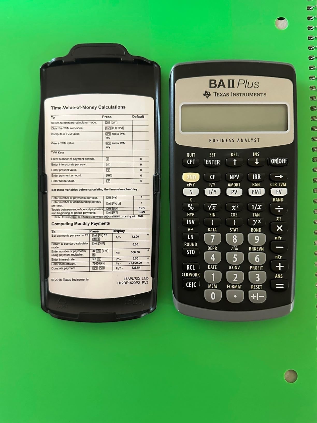Texas Instruments BA II Plus Financial Calculator, Black customer photo 2