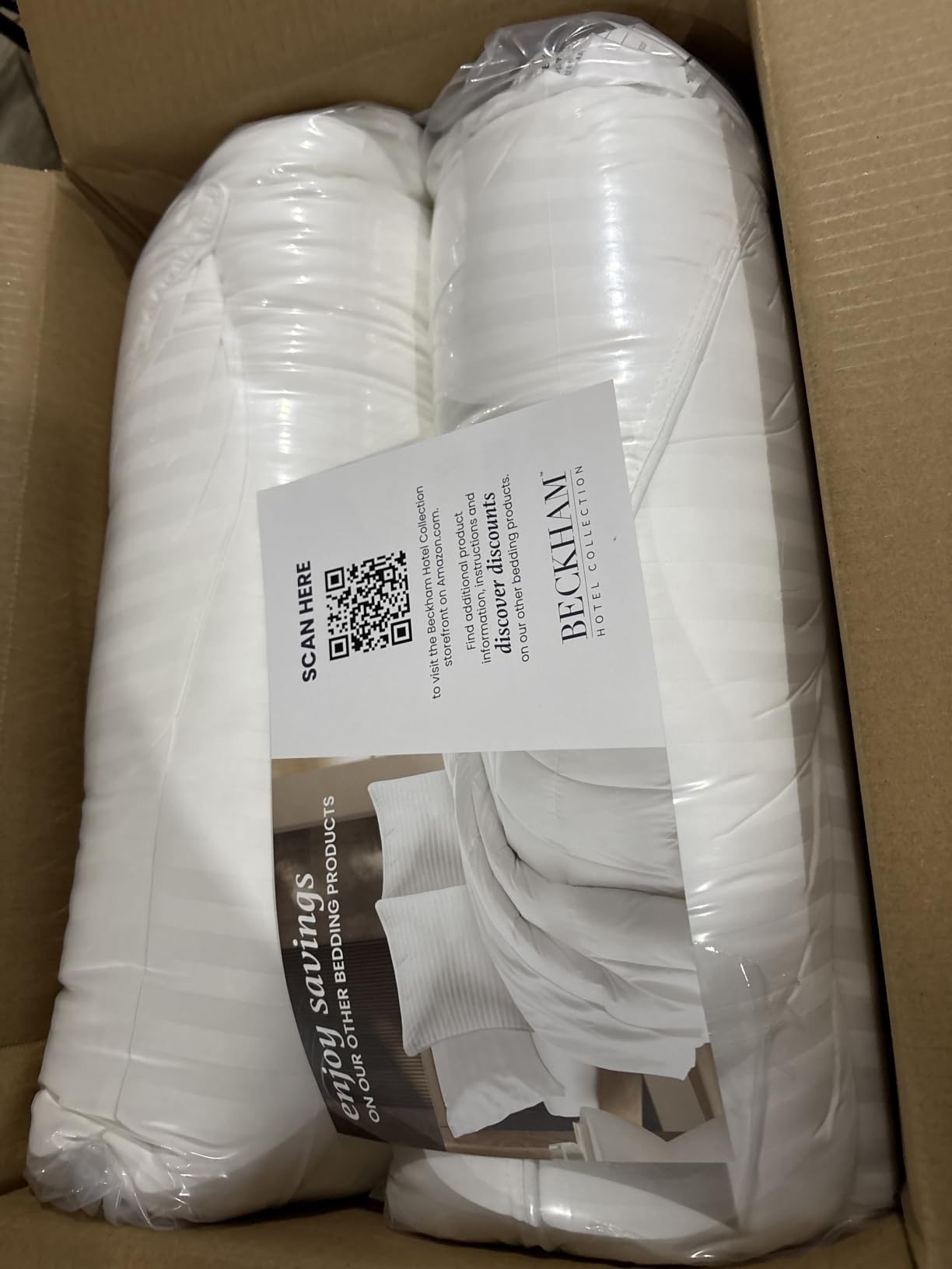 Beckham Hotel Collection Bed Pillows Standard/Queen Size Set of 2 - Original Soft Down Alternative Pillow for Sleeping - Soft Support for Back, Stomach or Side Sleepers customer photo 2