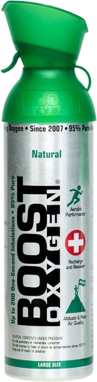 Boost Oxygen Large Natural 10 Liter Canister (3 Pack) - Respiratory Support for Aerobic Recovery, Altitude, Performance and Health customer photo 1